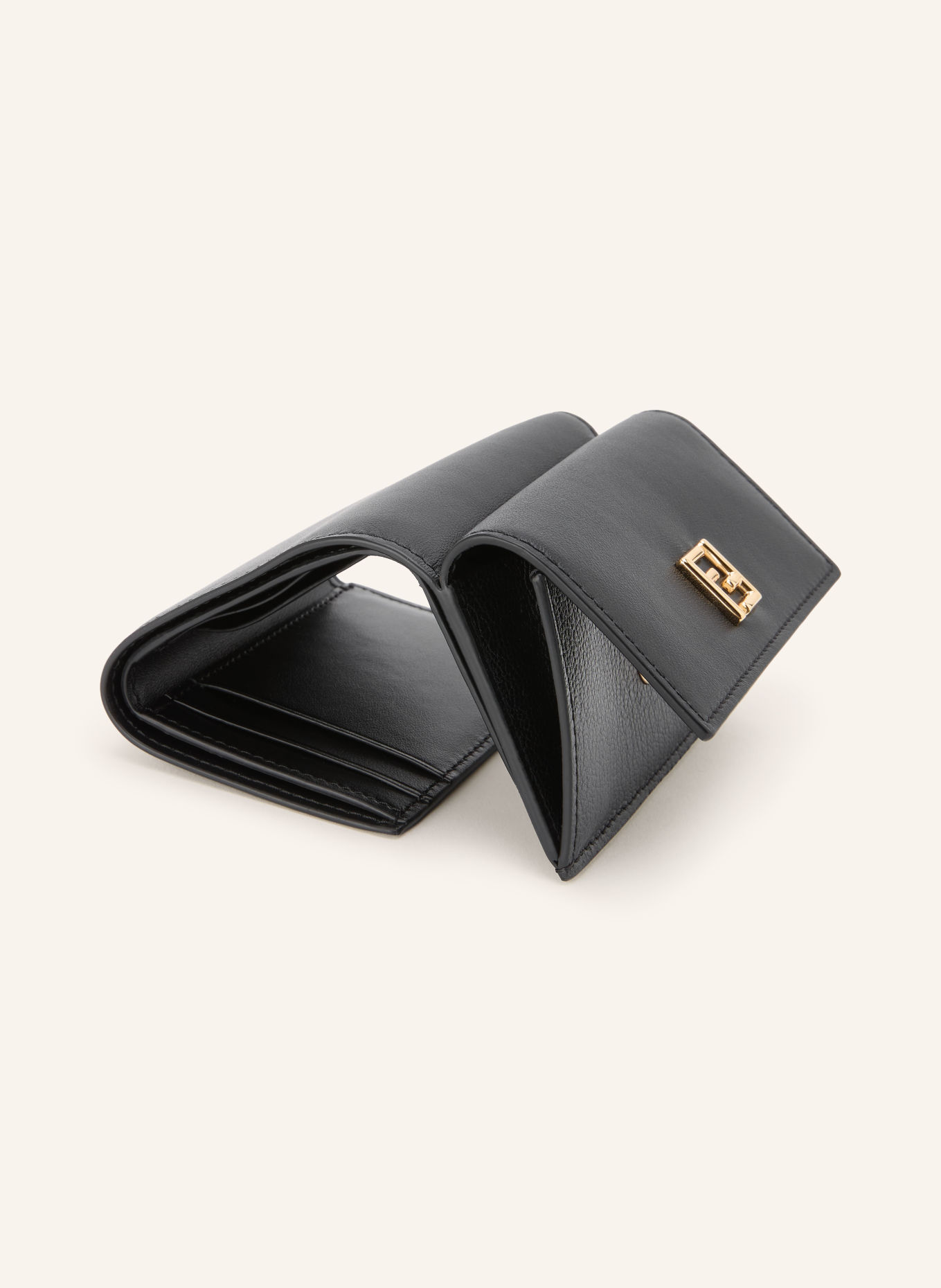 FENDI MINI TRIFOLD FF Wallet: BLACK