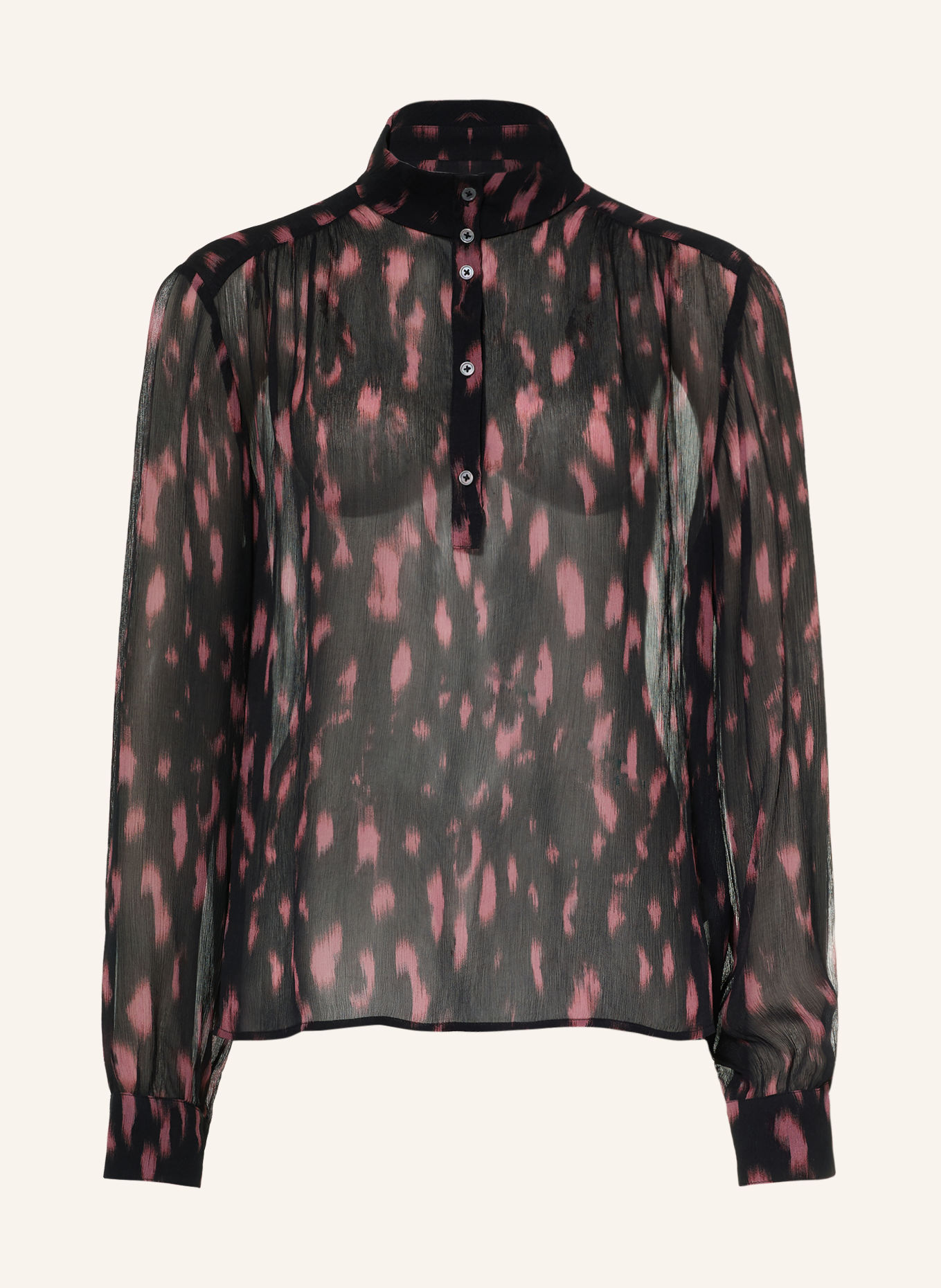 Marc O'Polo Blusenshirt: SCHWARZ / ALTROSA