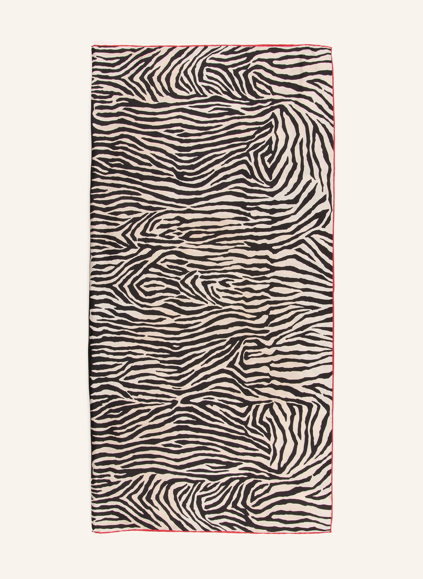 FENDI Zijden sjaal: ZWART / ROOD / WIT