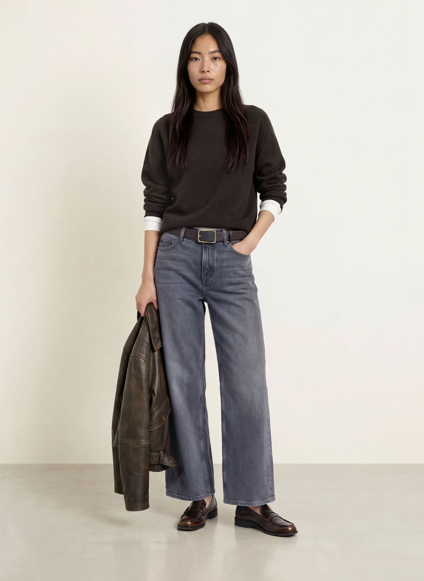 Marc O'Polo Sweater: DARK BROWN
