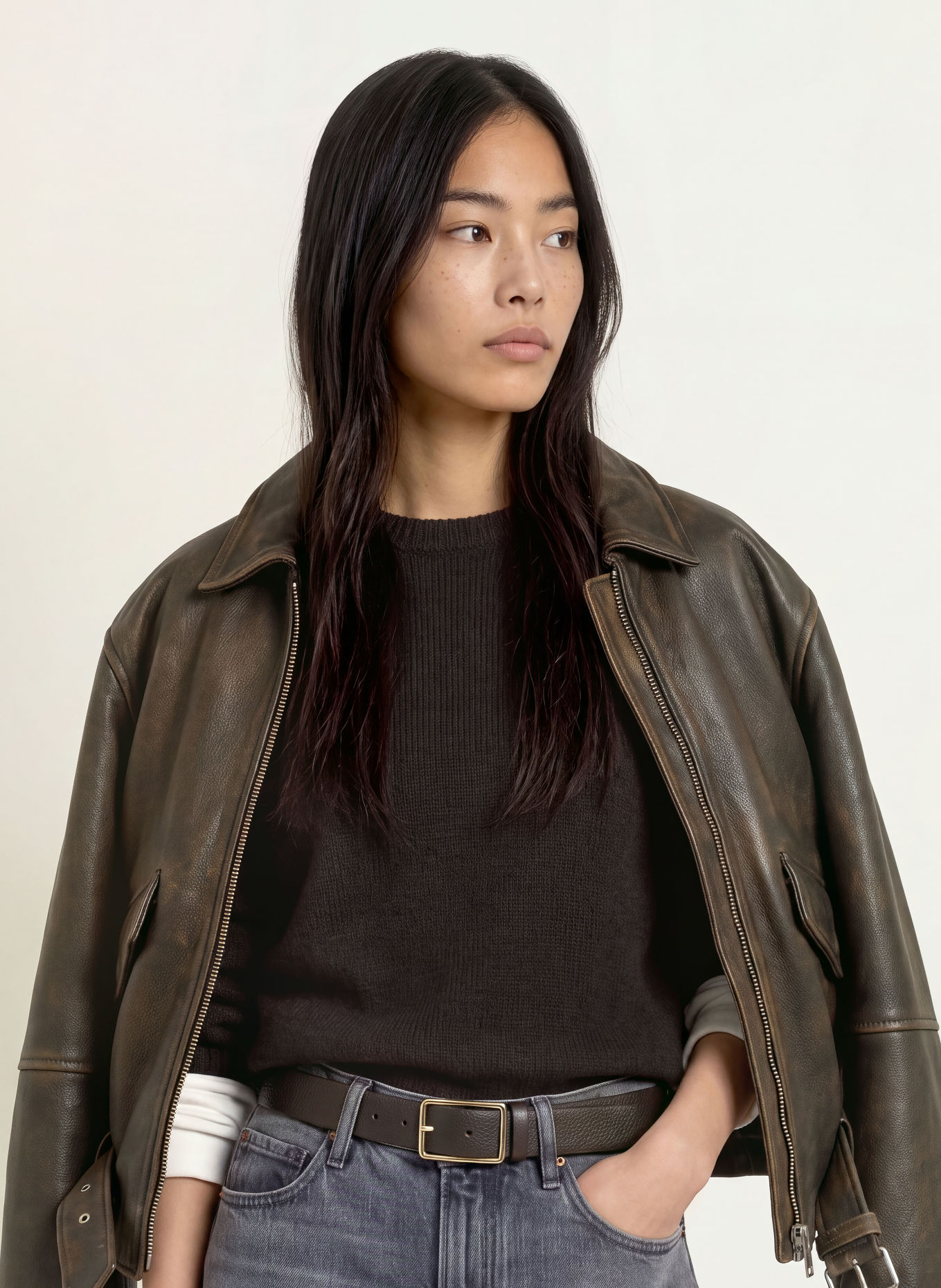 Marc O'Polo Sweater: DARK BROWN