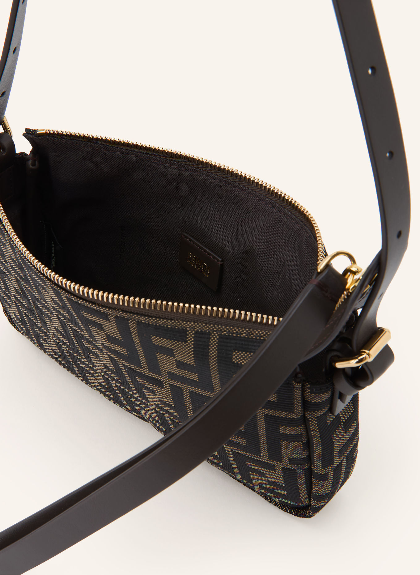 FENDI Small Handbag: BROWN / BLACK