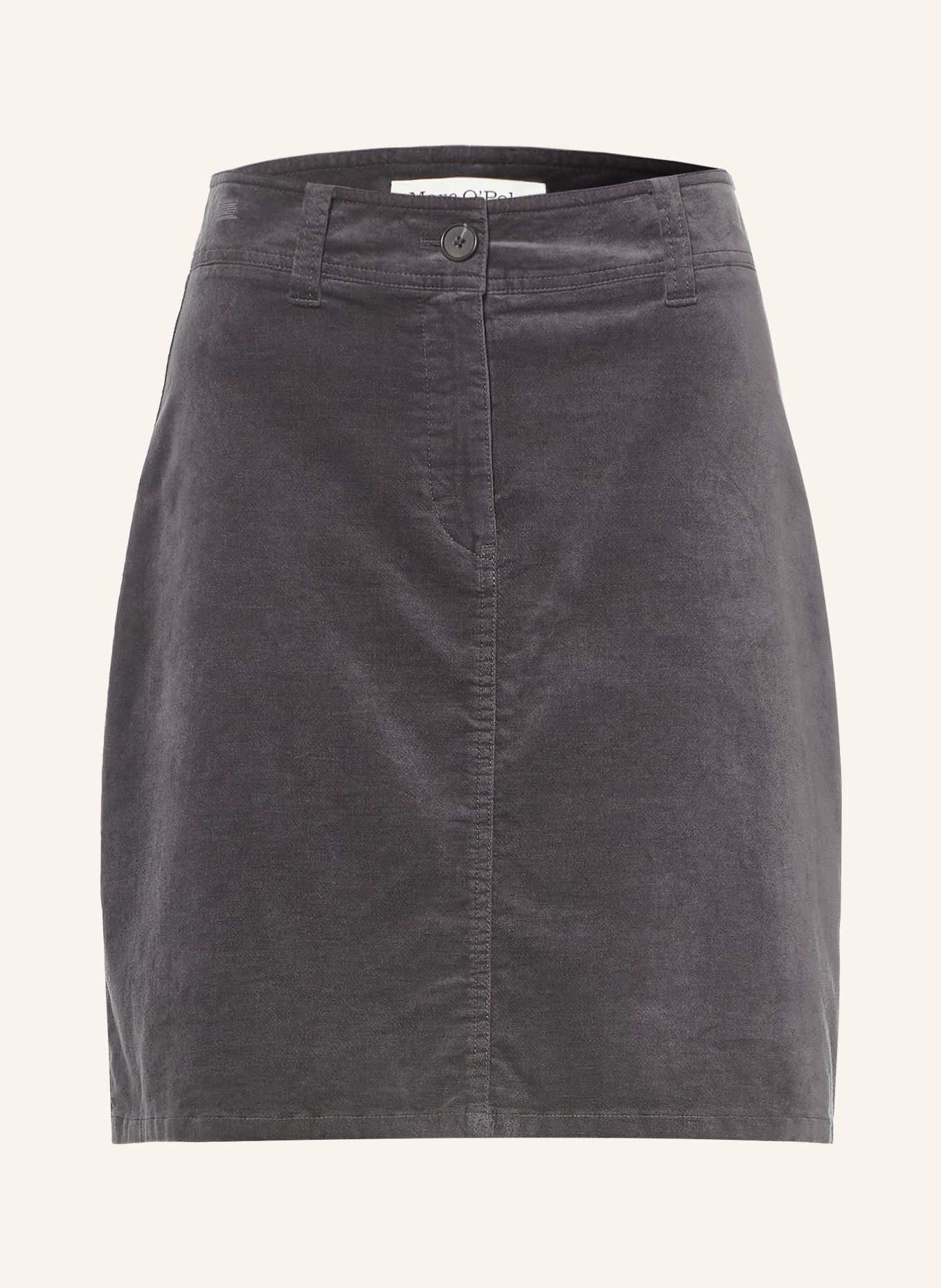 Marc O'Polo Velvet skirt: DARK GRAY