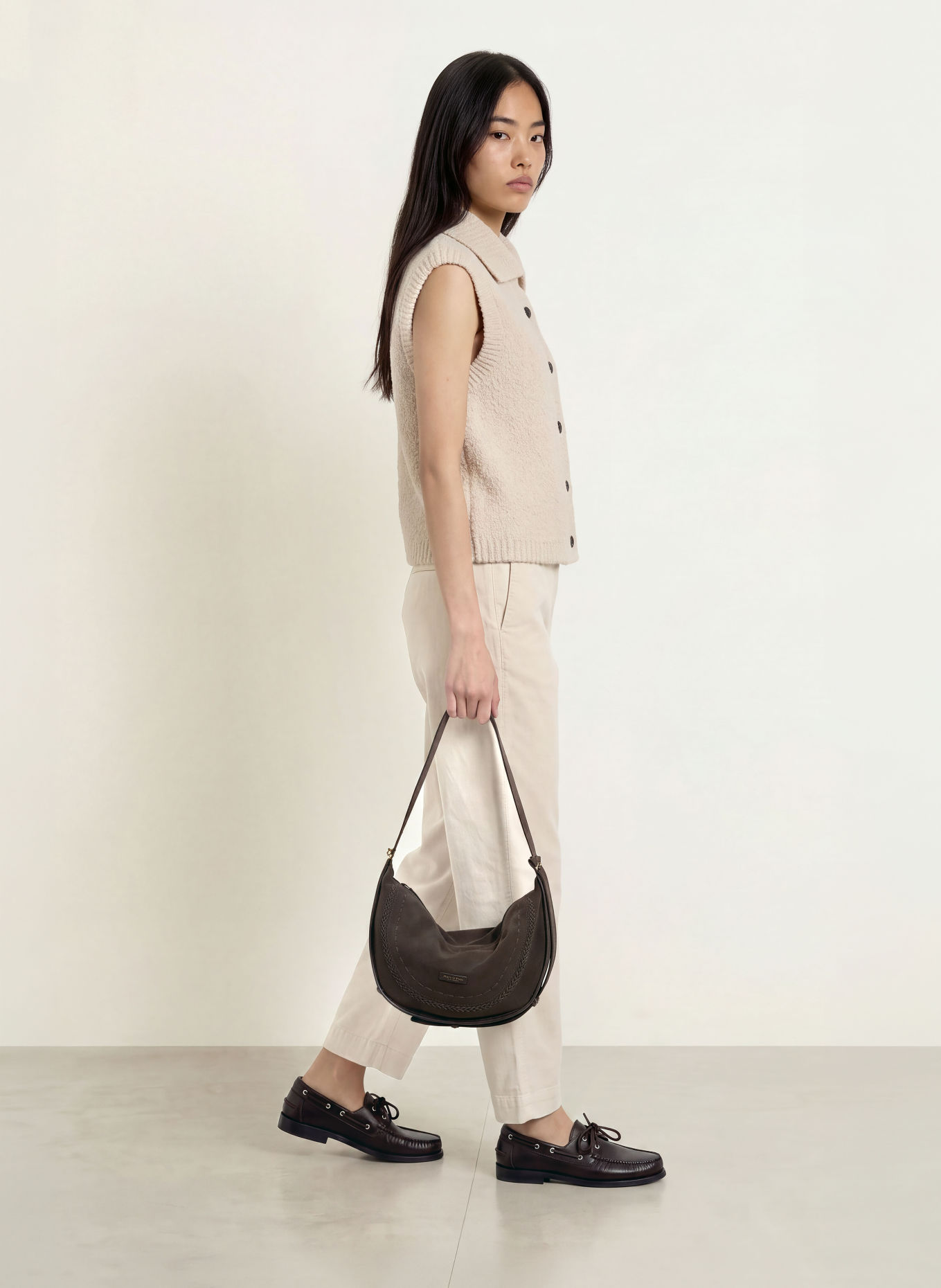 Marc O'Polo Teddyfell-Weste: CREME