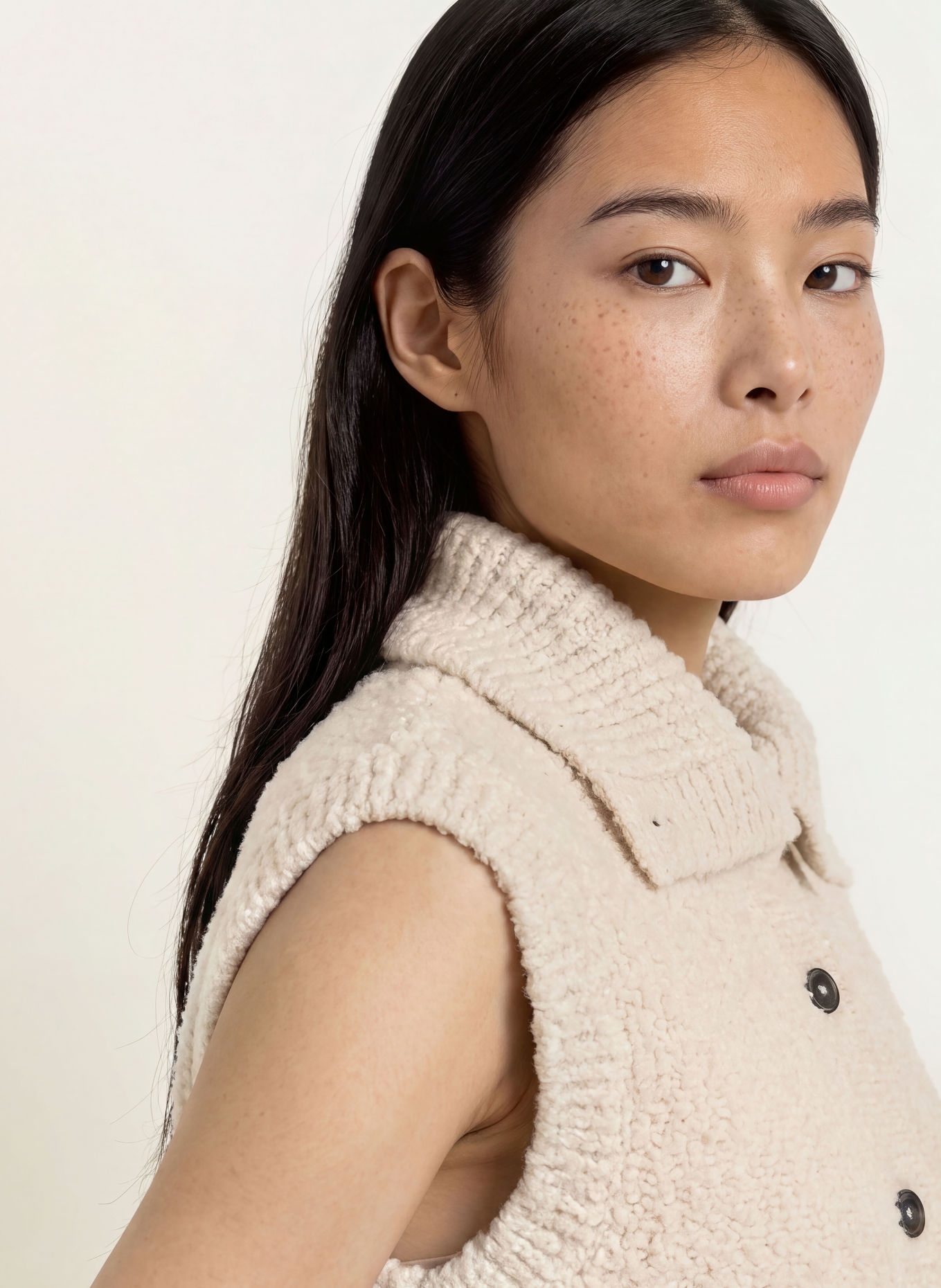 Marc O'Polo Teddyfell-Weste: CREME