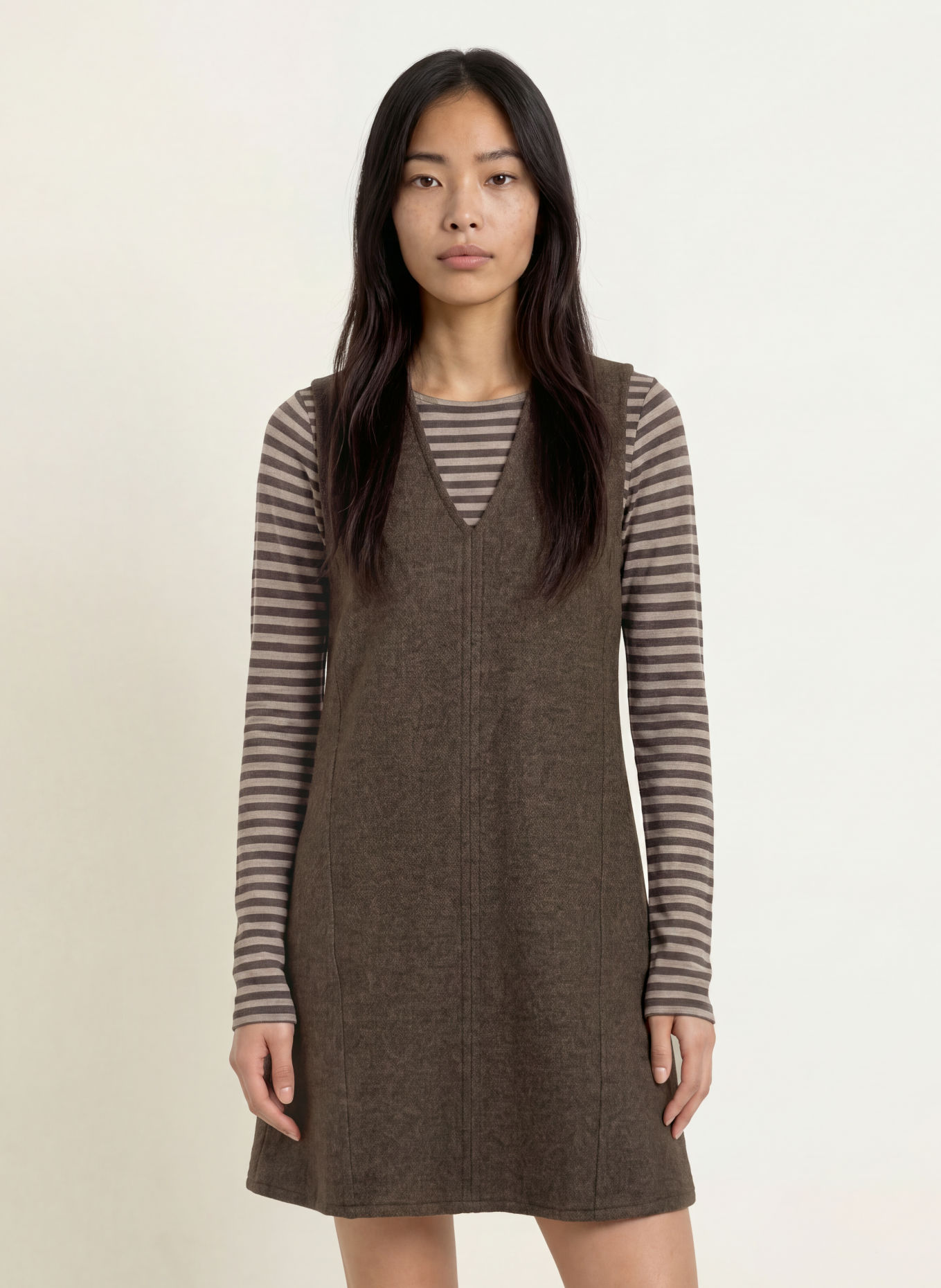 Marc O'Polo Knit dress: BROWN / OLIVE