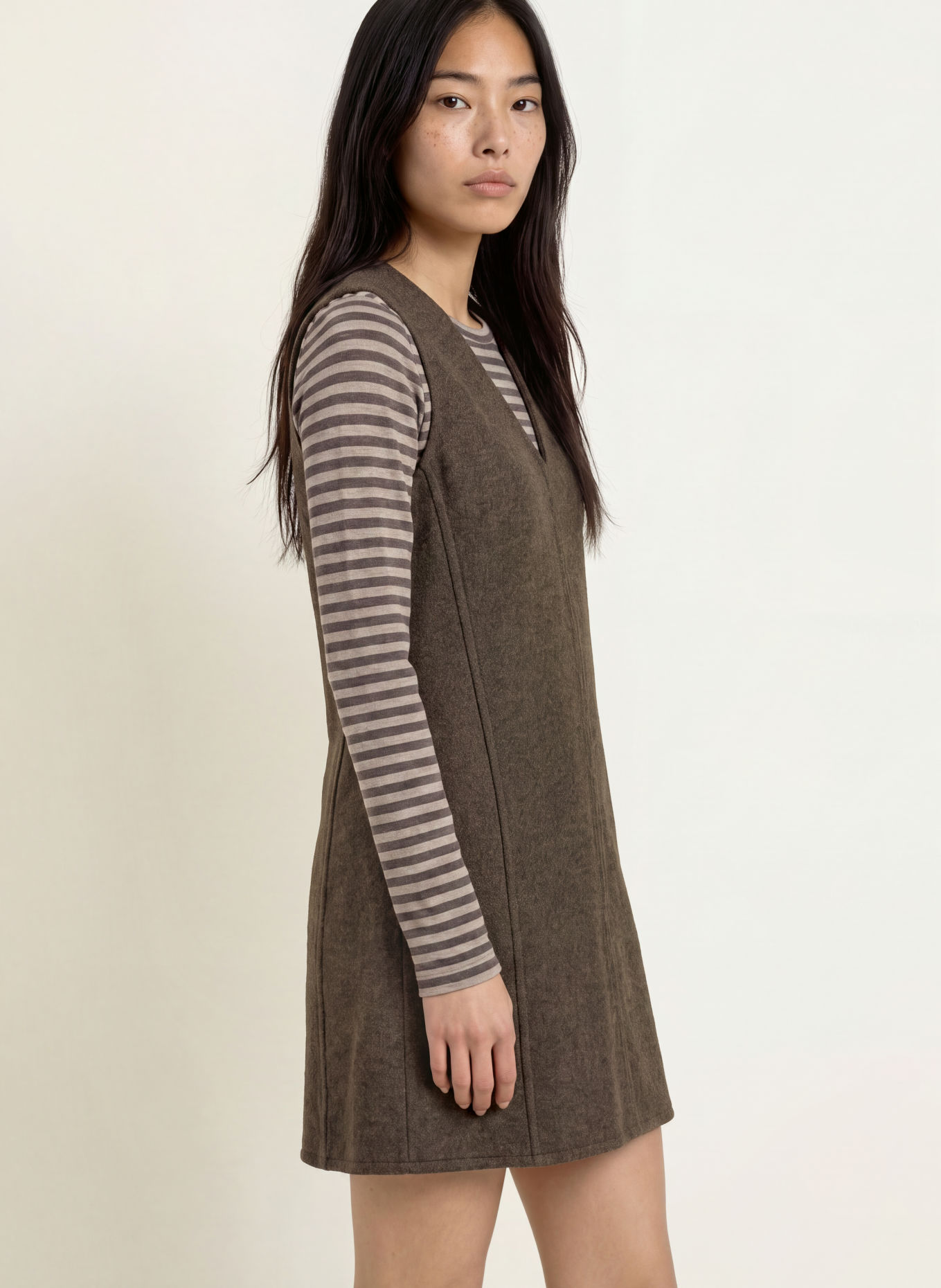 Marc O'Polo Knit dress: BROWN / OLIVE