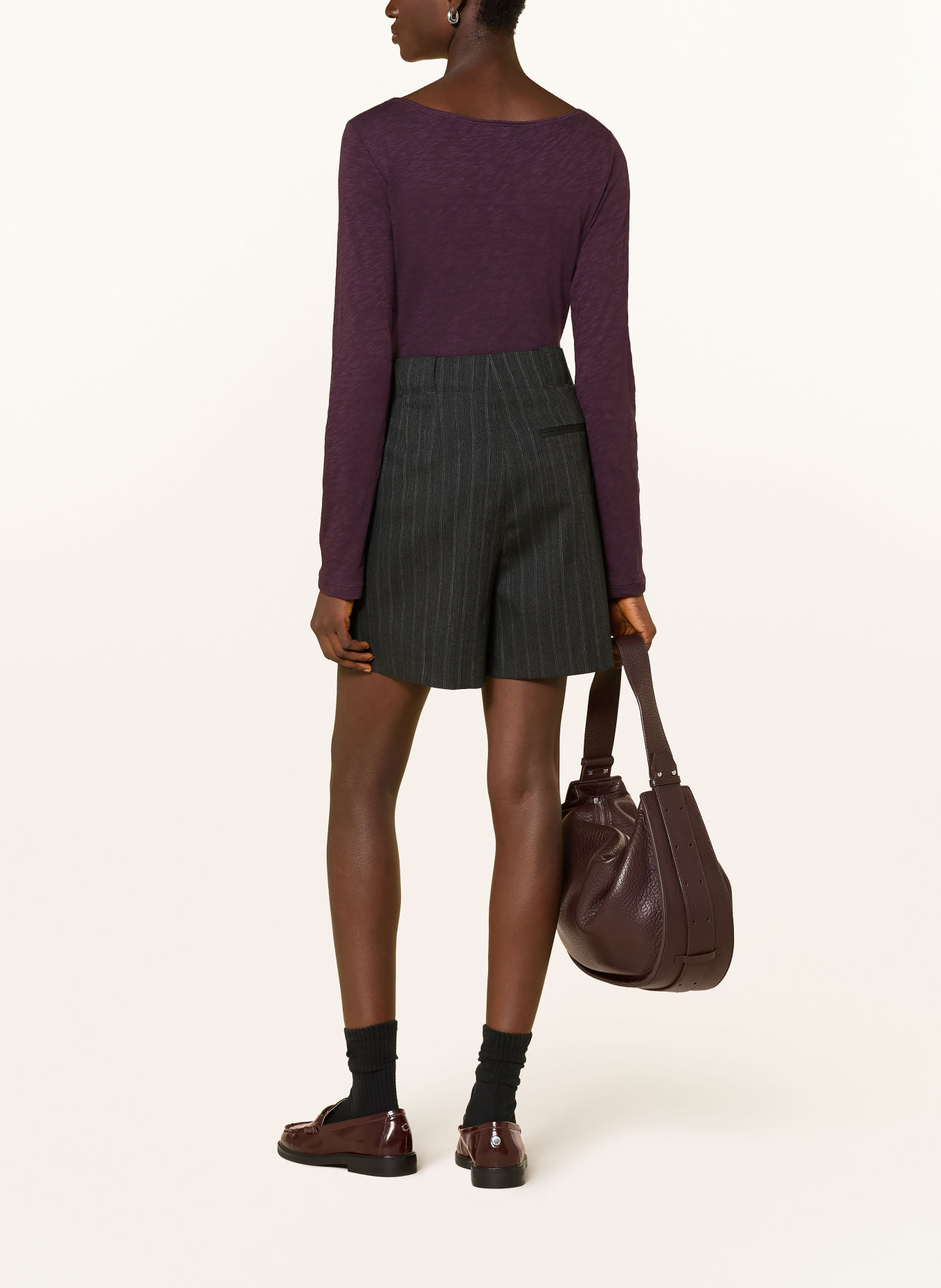 Marc O'Polo Shorts: DARK GRAY / LIGHT GRAY
