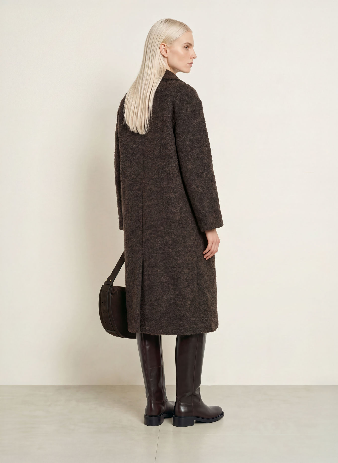 Marc O'Polo Bouclé-Mantel: TAUPE