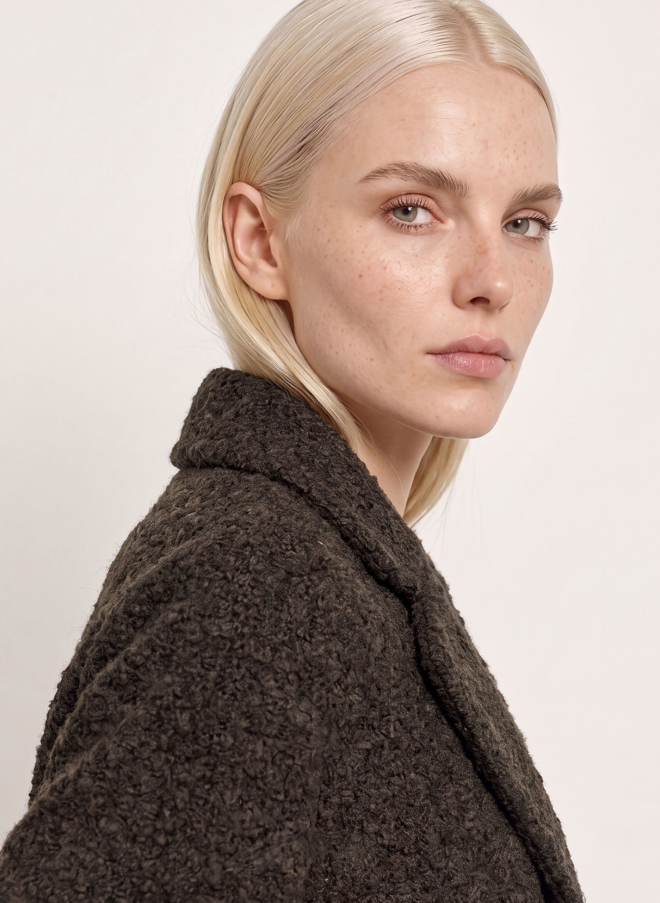Marc O'Polo Bouclé-Mantel: TAUPE