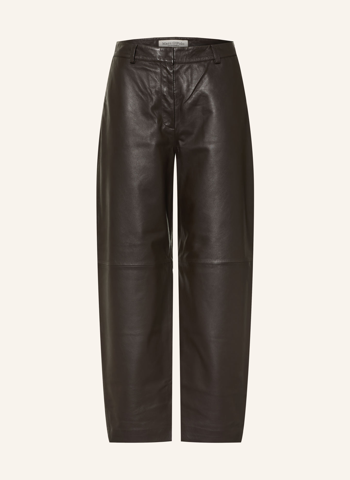 Marc O'Polo Lederbroek: MARRON FONCÉ