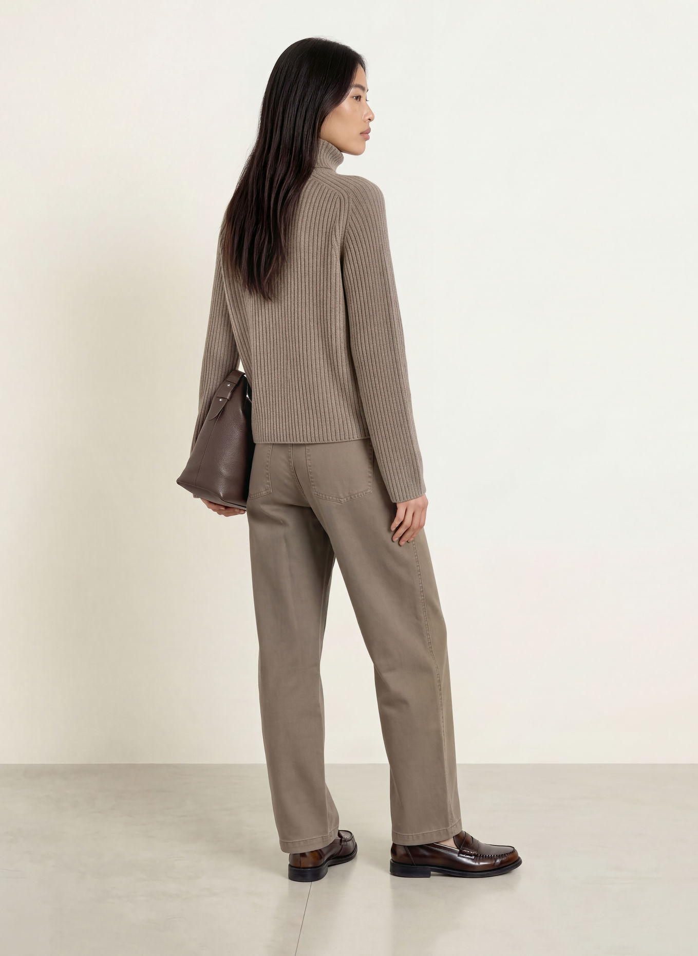 Marc O'Polo Pull à col roulé: TAUPE