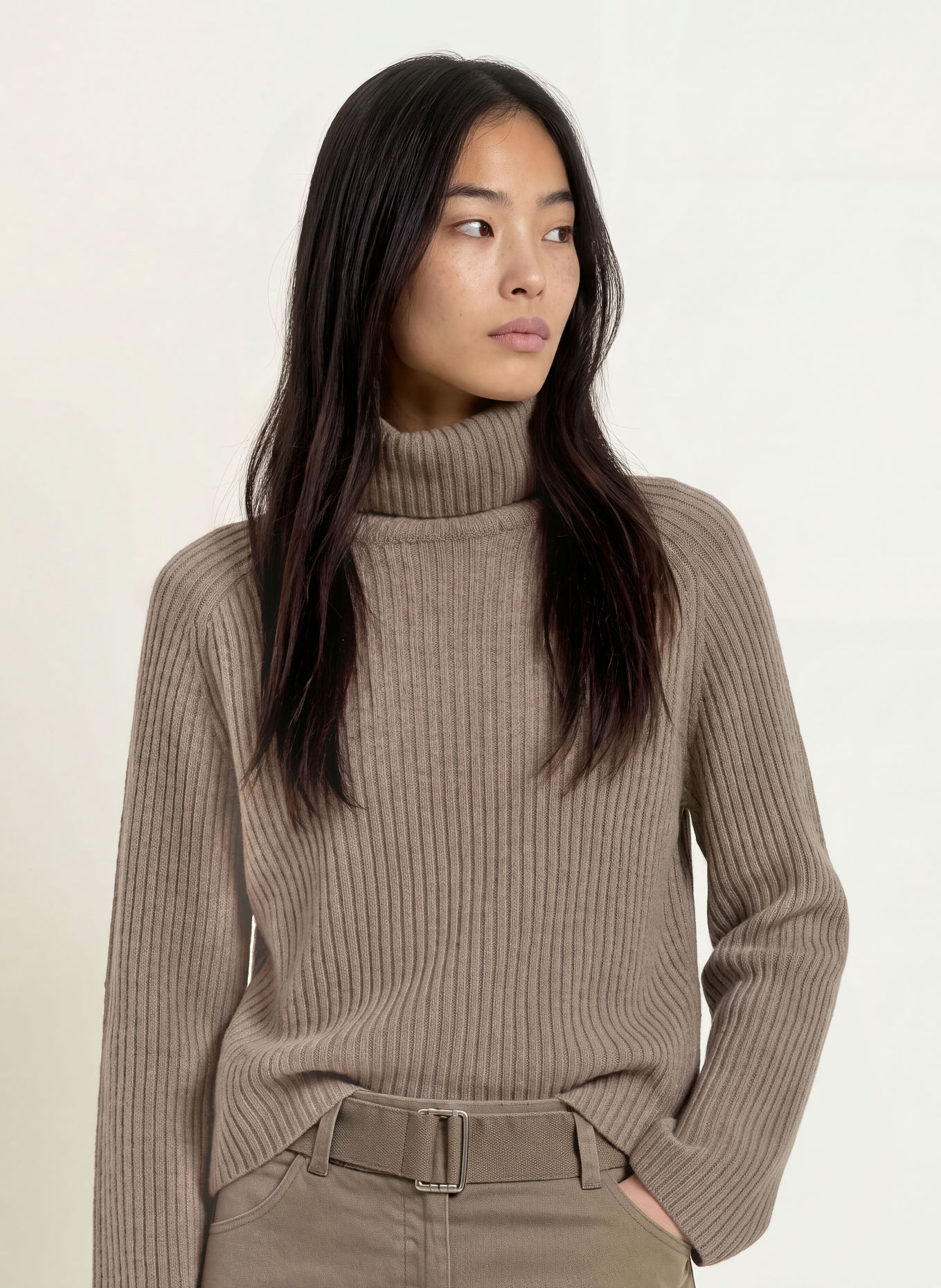 Marc O'Polo Pull à col roulé: TAUPE