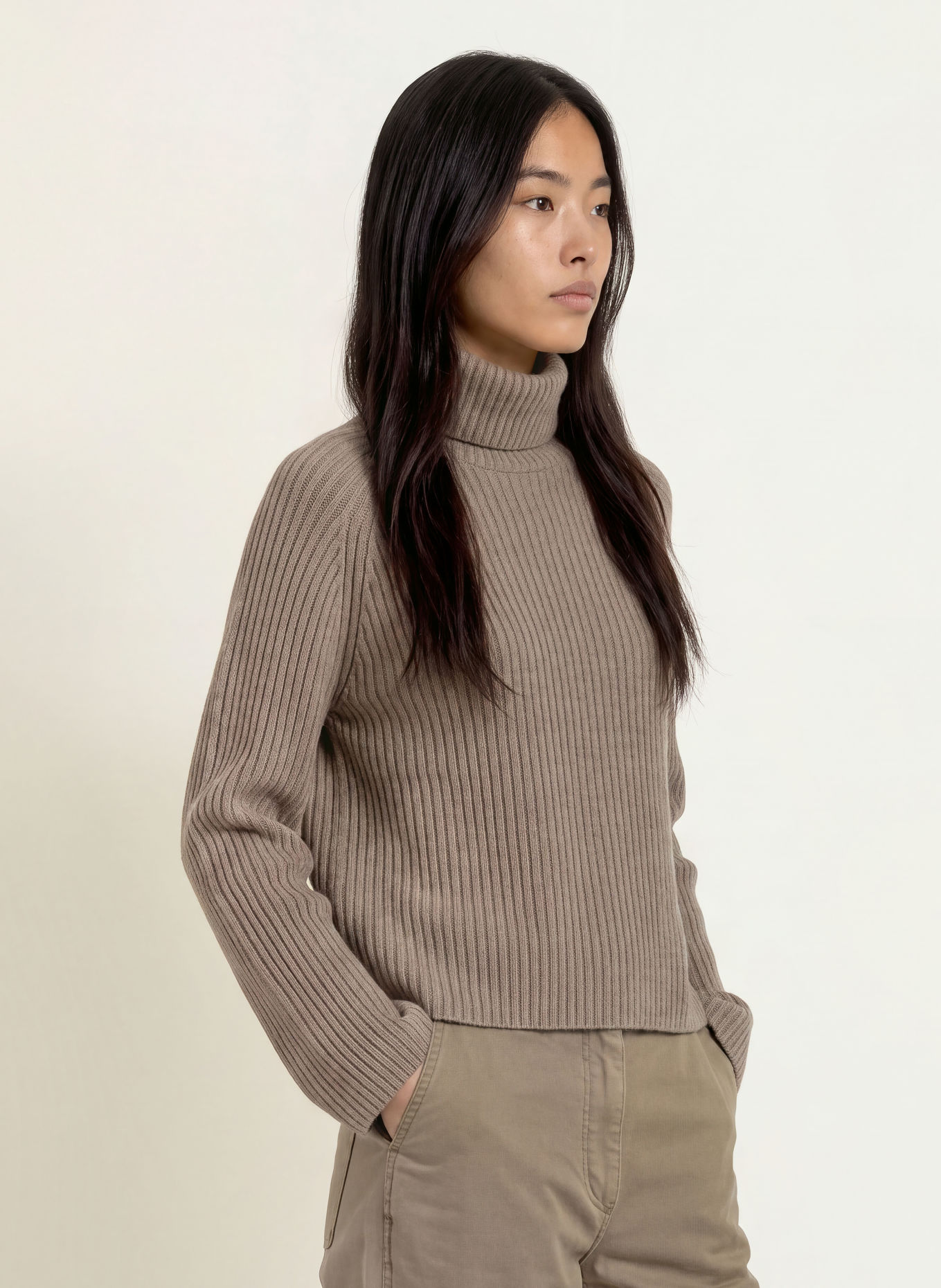 Marc O'Polo Pull à col roulé: TAUPE
