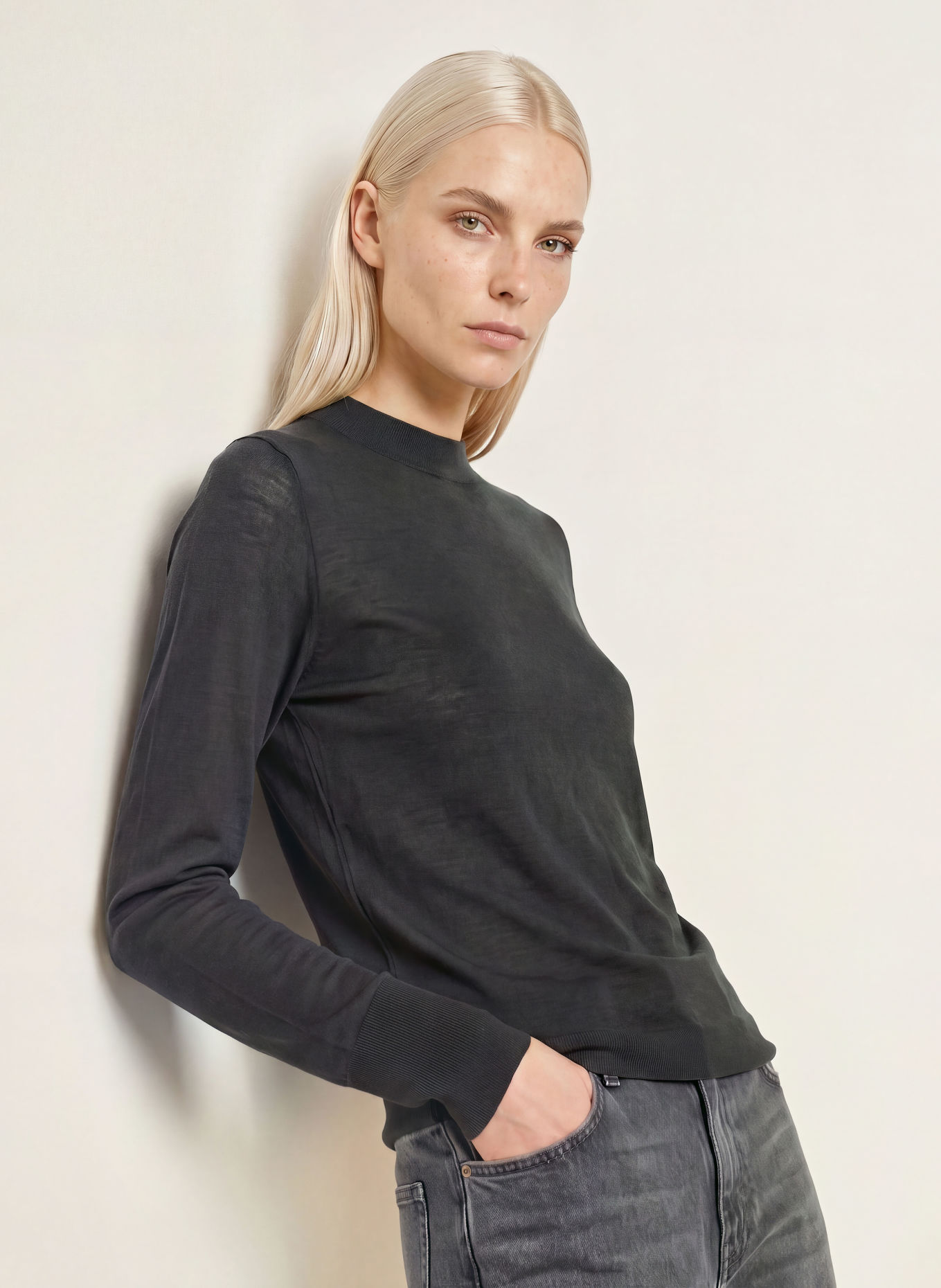 Marc O'Polo Long-sleeve shirt: DARK GRAY