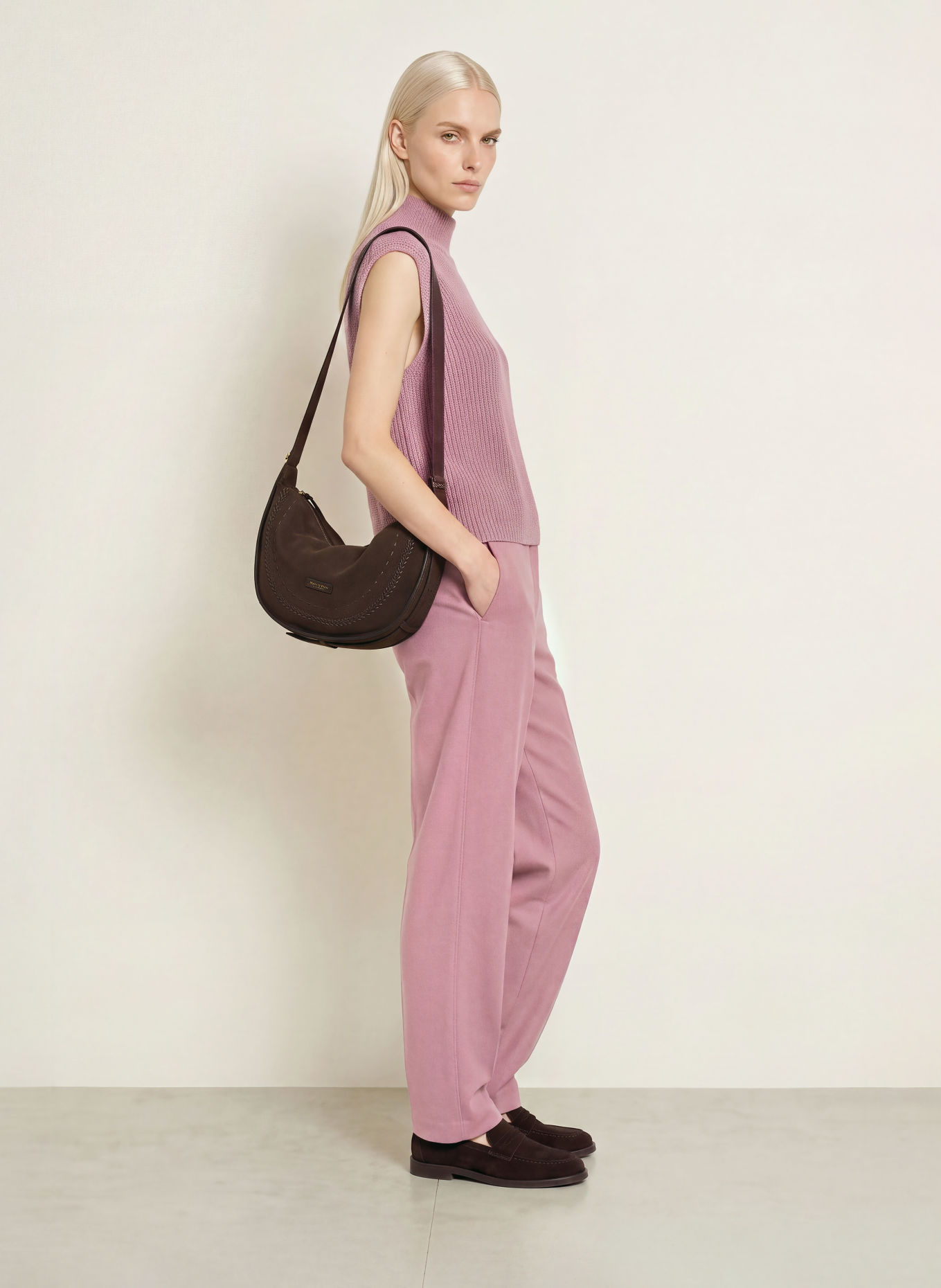 Marc O'Polo Wide-leg trousers: DUSKY PINK