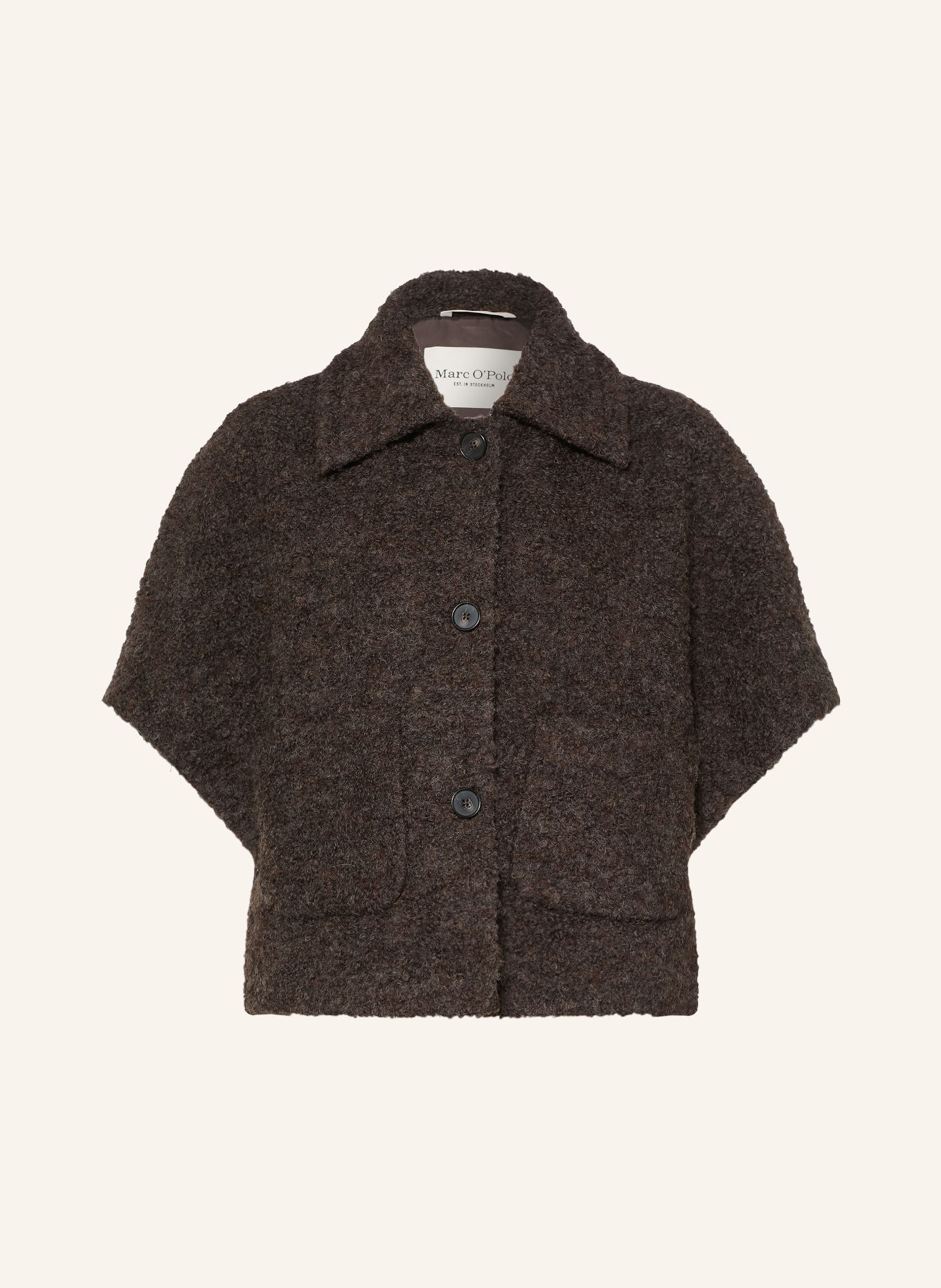 Marc O'Polo Bouclé-Cape: TAUPE