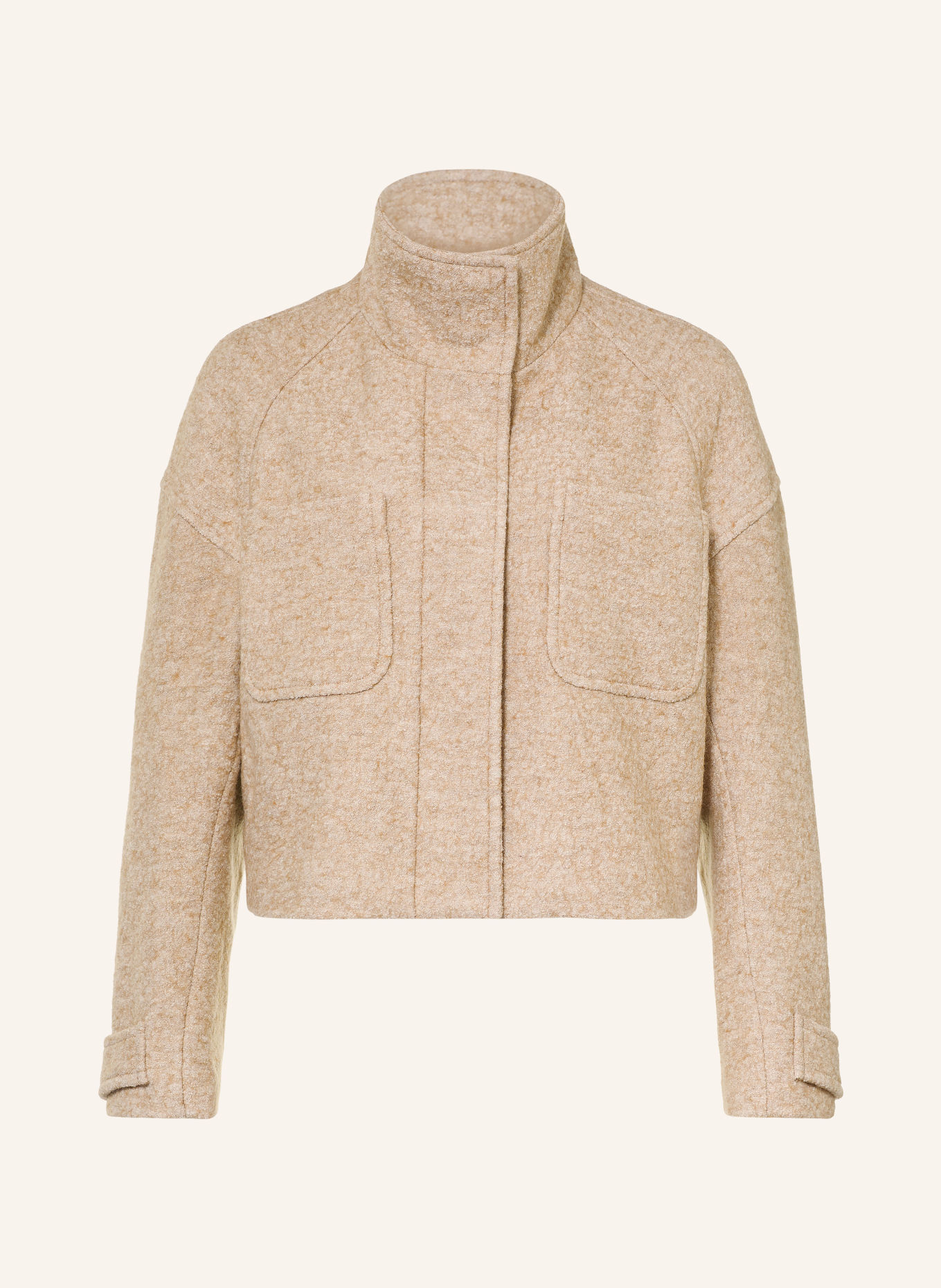 Marc O'Polo Boxy jacket made from Bouclé: BEIGE