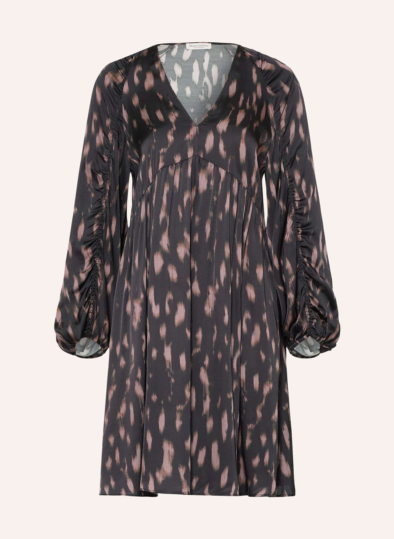 Marc O'Polo Satin dress: DARK GRAY / ROSE