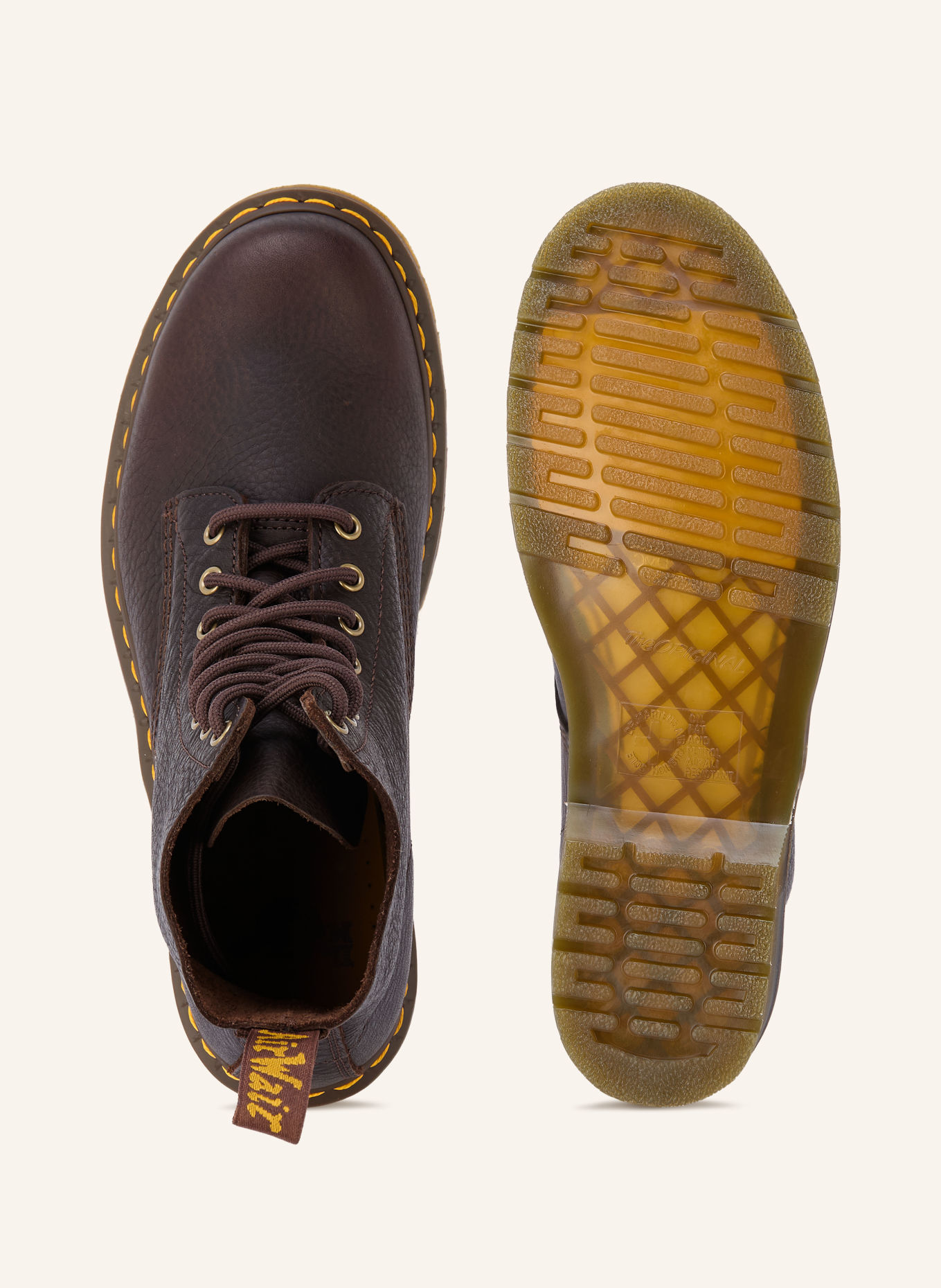 Dr. Martens Lace-up boots 1460 PASCAL: DARK BROWN / GOLD