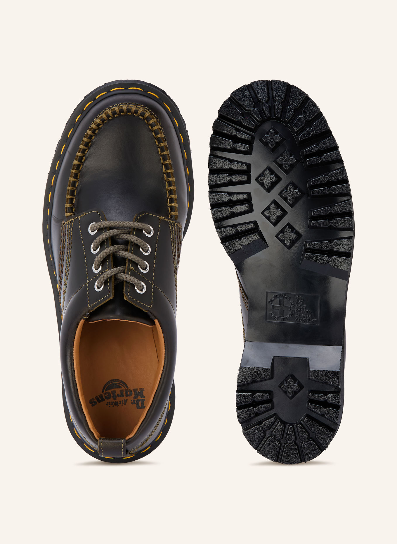 Dr. Martens Schnürer LOWELL: OLIV