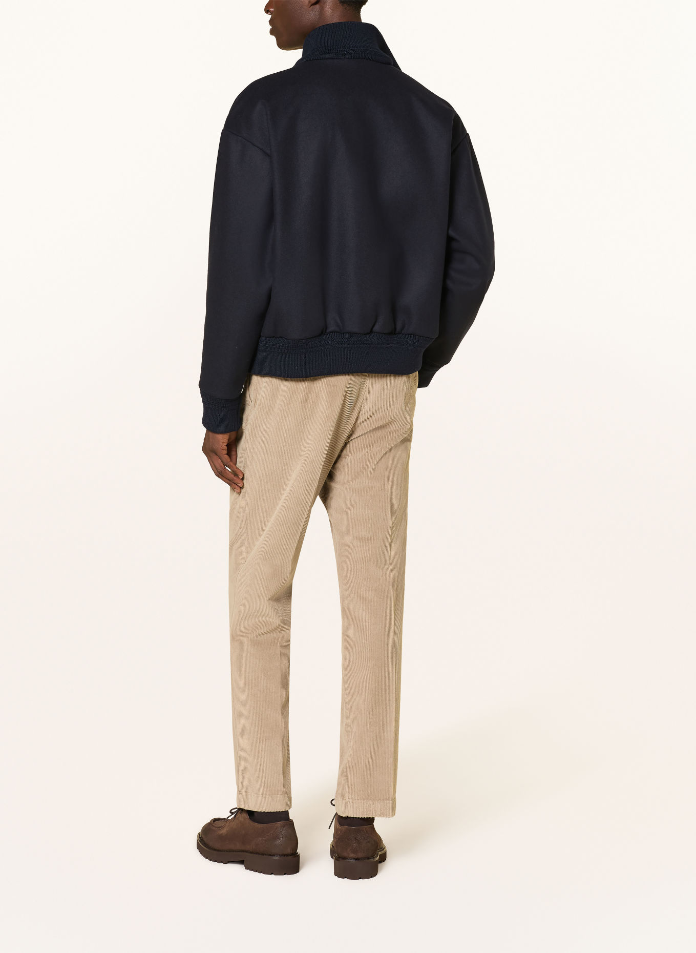 CRUNA Cordbroek BELLEVILLE Tapered Fit: BEIGE