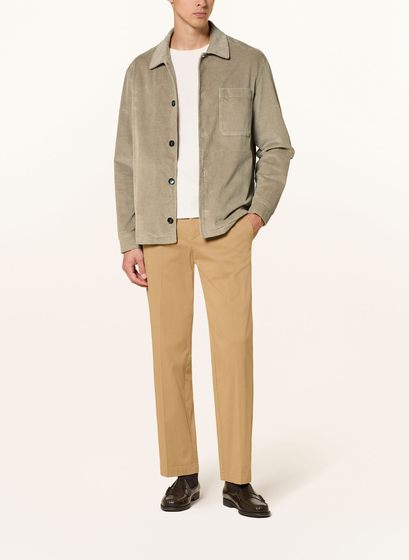 CRUNA Corduroy-Overshirt: BEIGE