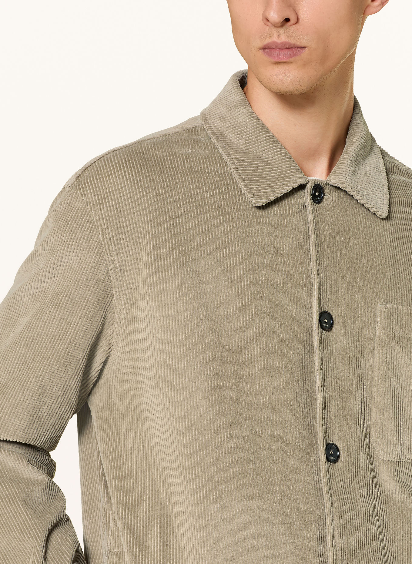 CRUNA Corduroy-Overshirt: BEIGE
