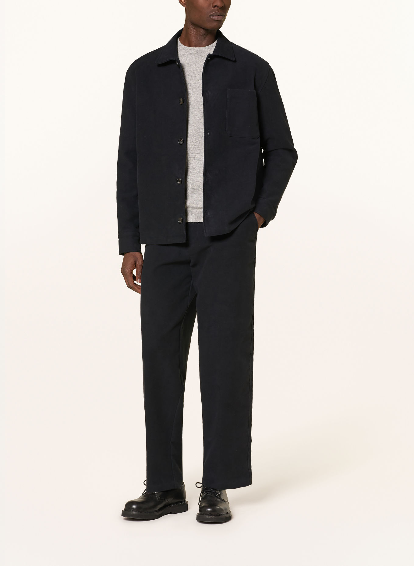 CRUNA Chino GREENWICH Regular Fit: DONKERBLAUW