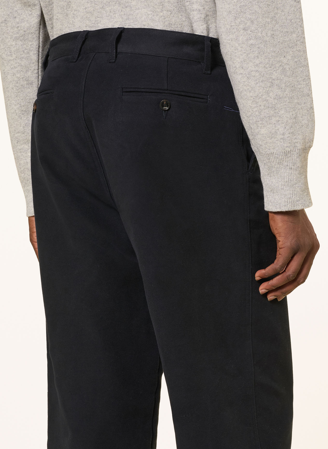 CRUNA Chino GREENWICH Regular Fit: DONKERBLAUW
