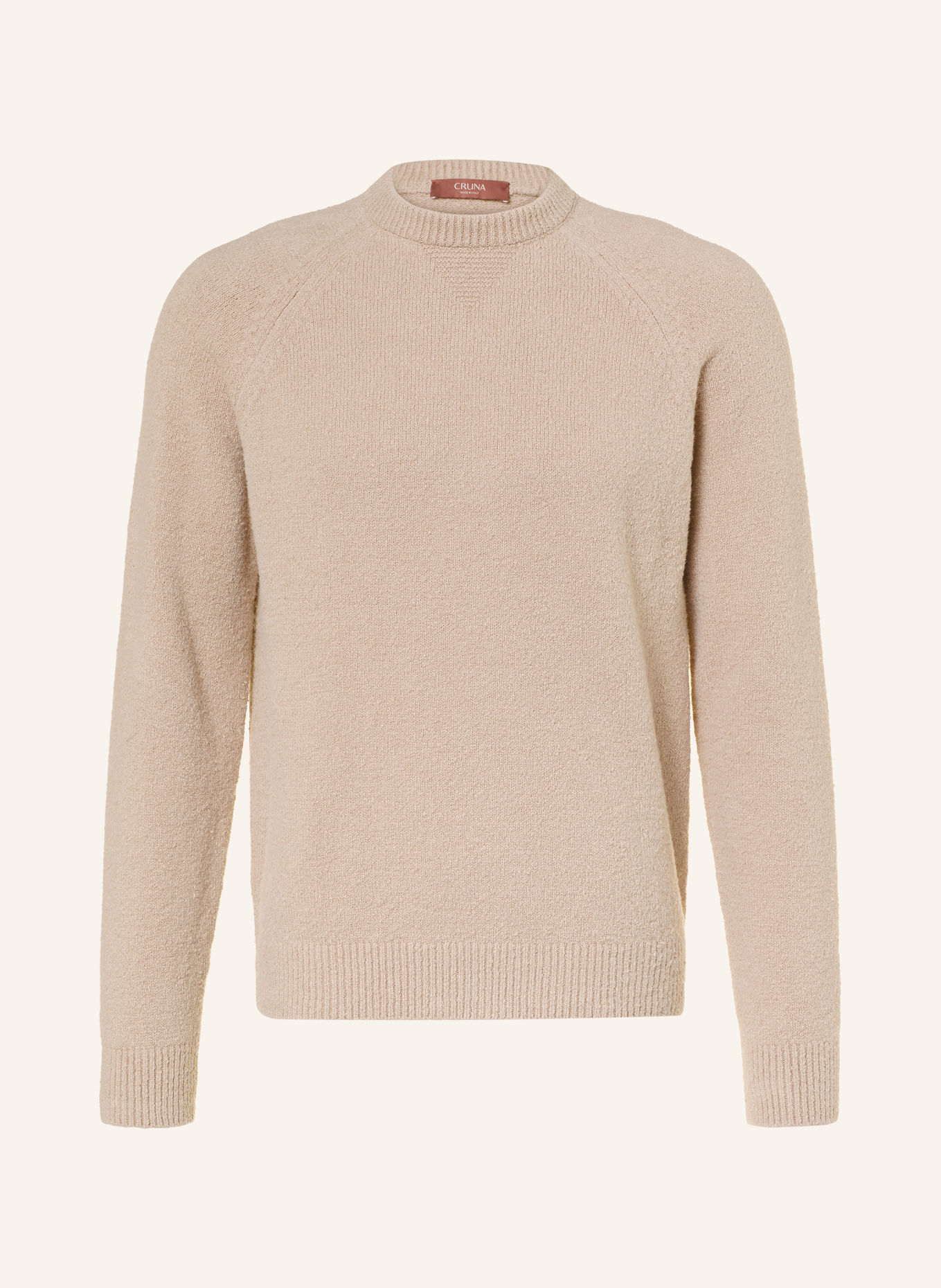 CRUNA CHESTER Bouclé Sweater: BEIGE