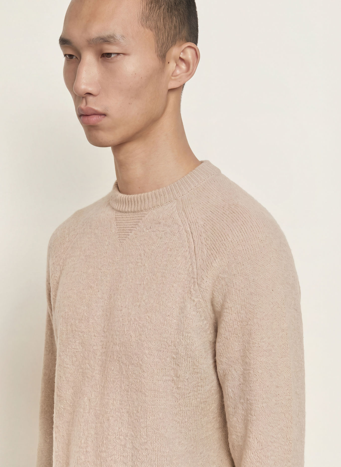 CRUNA CHESTER Bouclé Sweater: BEIGE