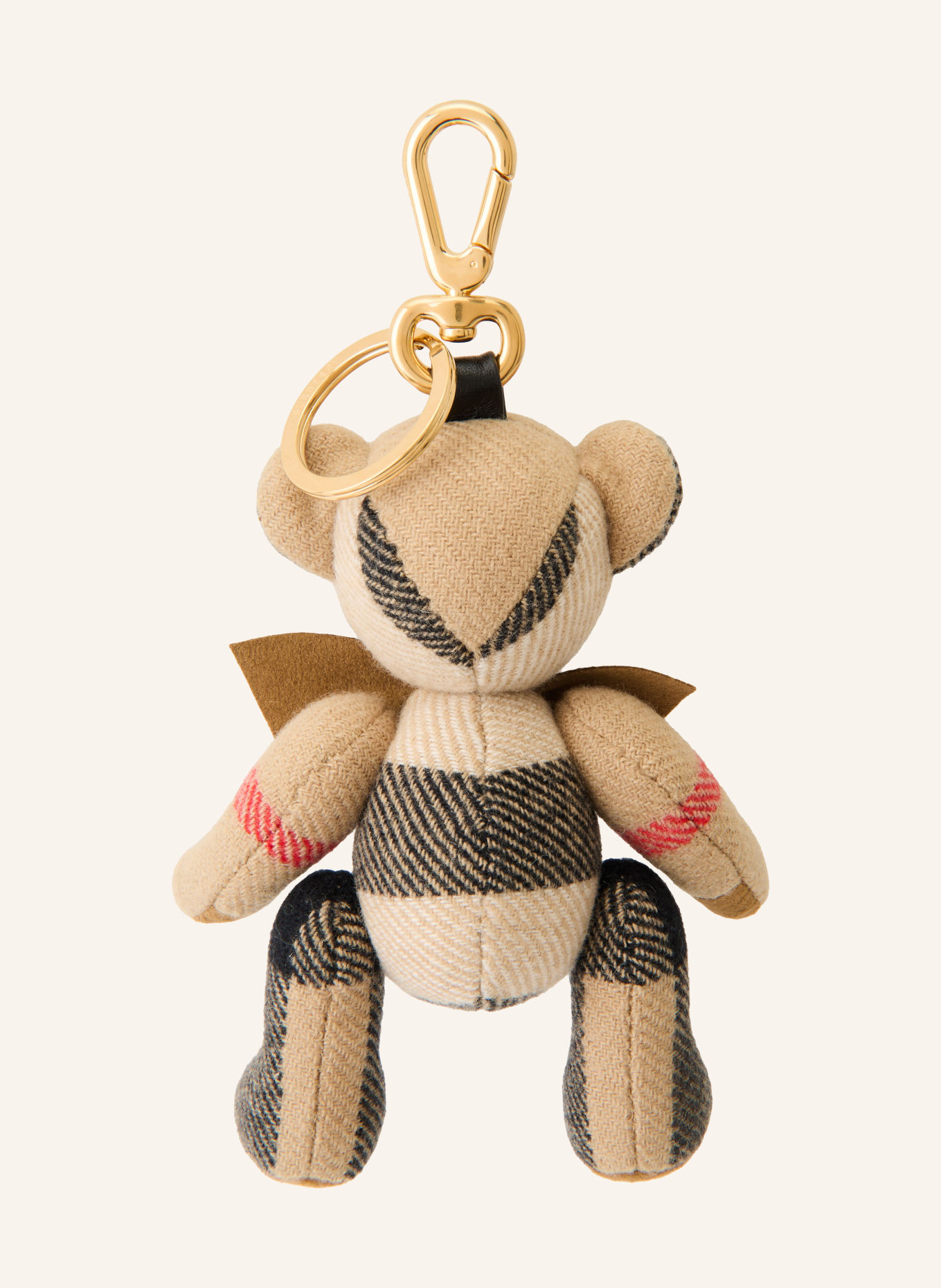 BURBERRY THOMAS Bag charm: BEIGE / DARK GRAY / BLACK