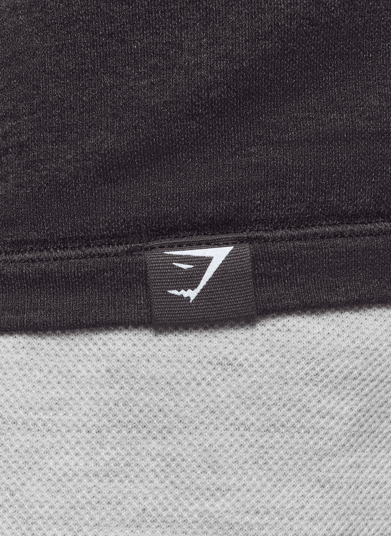 GYMSHARK Funktionshirt COTTON SEAMLESS: SCHWARZ