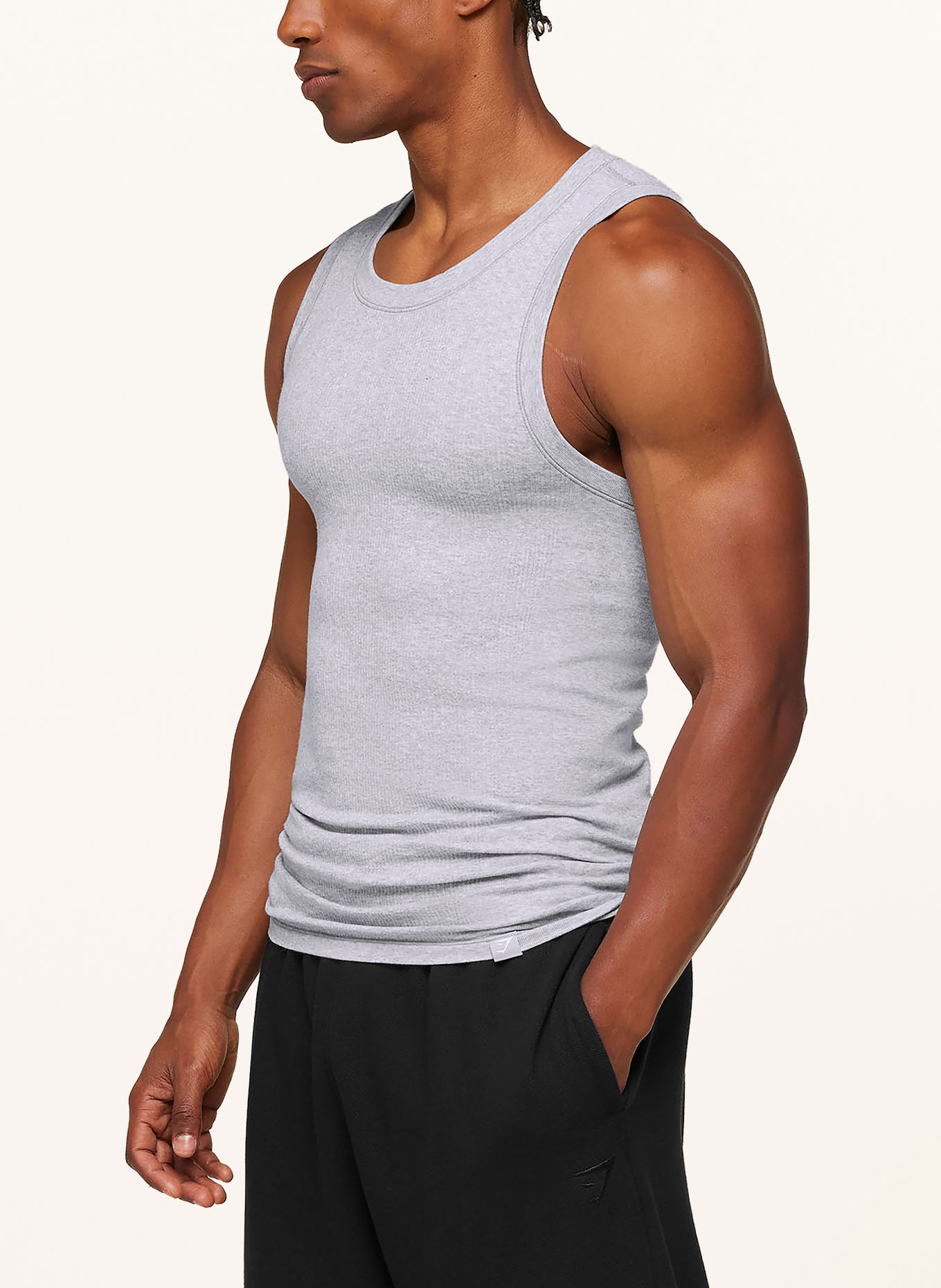 GYMSHARK Tanktop GS SEAMLESS: HELLGRAU