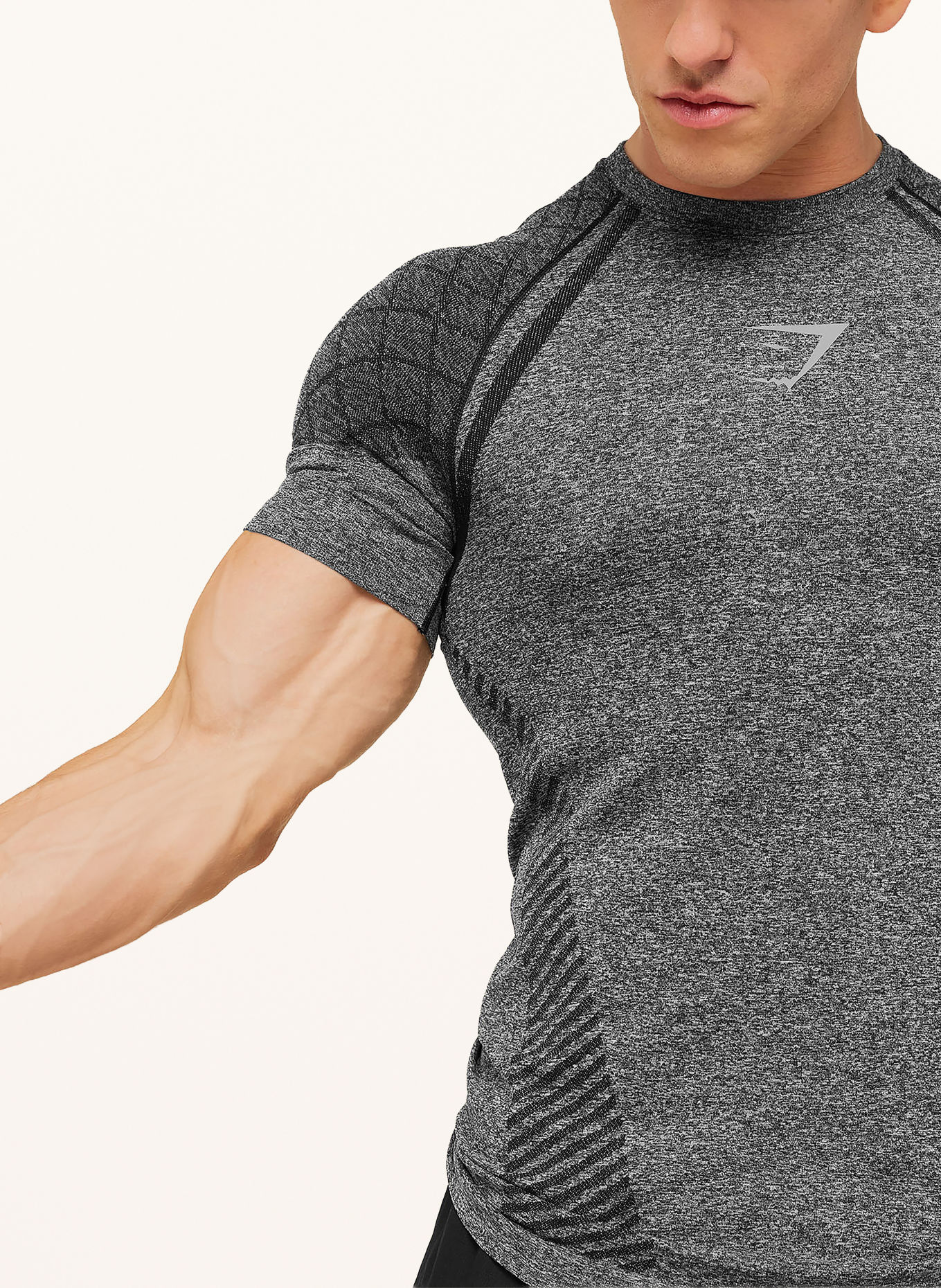 GYMSHARK Funktionsshirt DEVANT: SCHWARZ