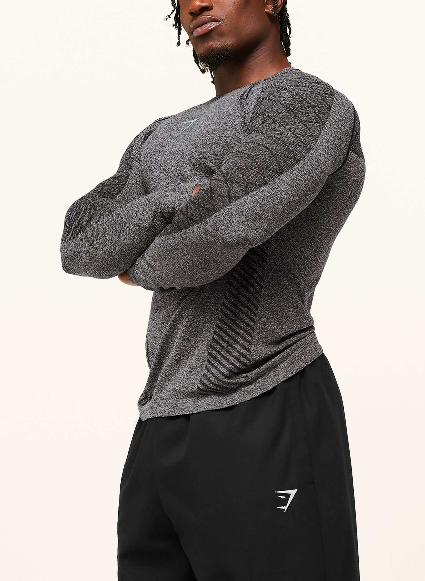 GYMSHARK Funktionsshirt DEVANT: SCHWARZ