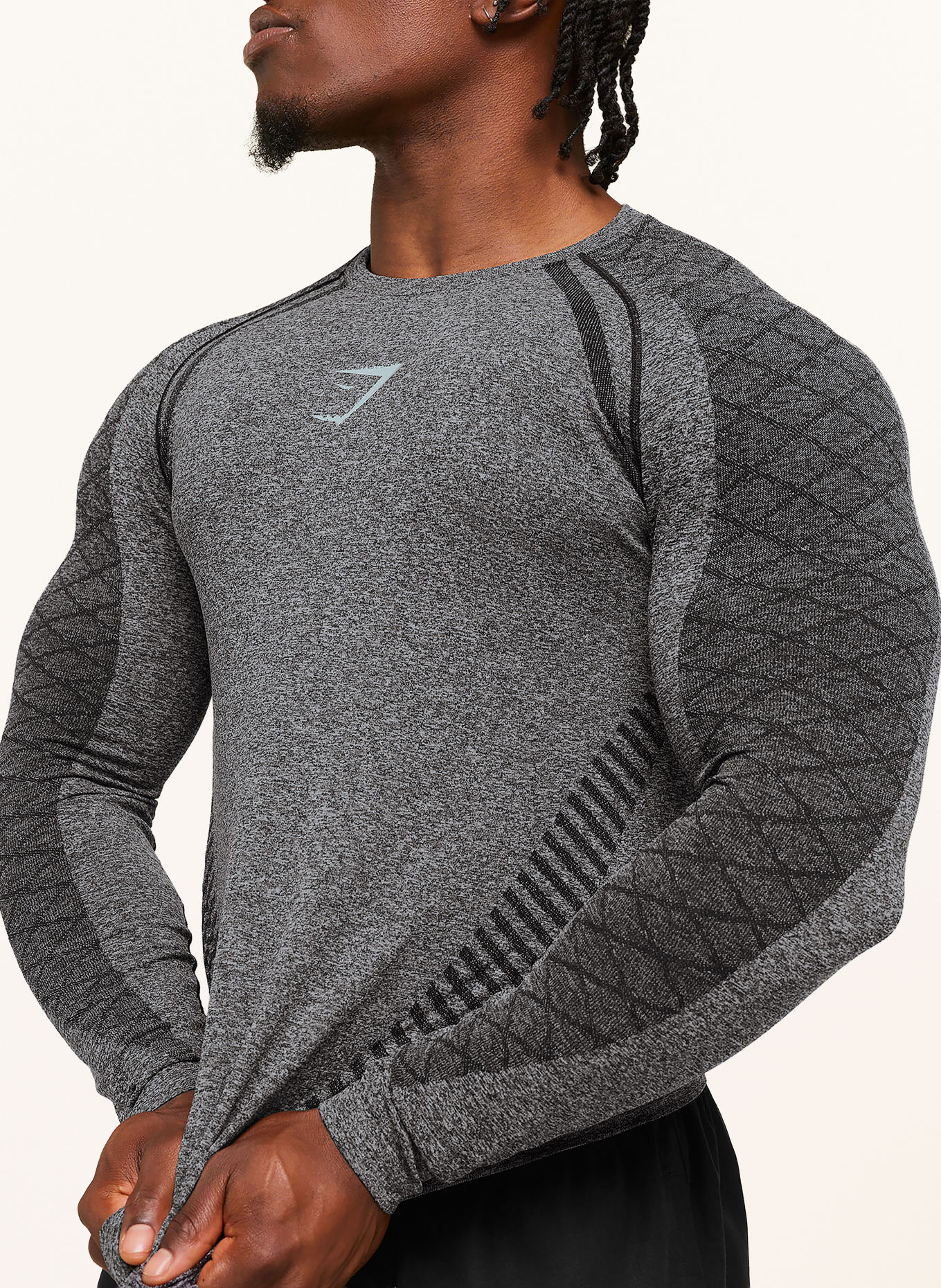 GYMSHARK Funktionsshirt DEVANT: SCHWARZ