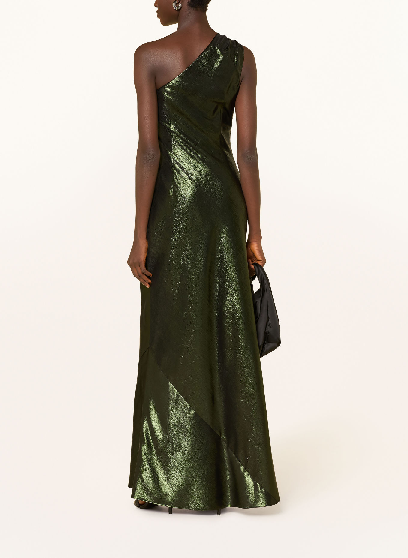 ADRIANNA PAPELL Abendkleid: KHAKI / SCHWARZ