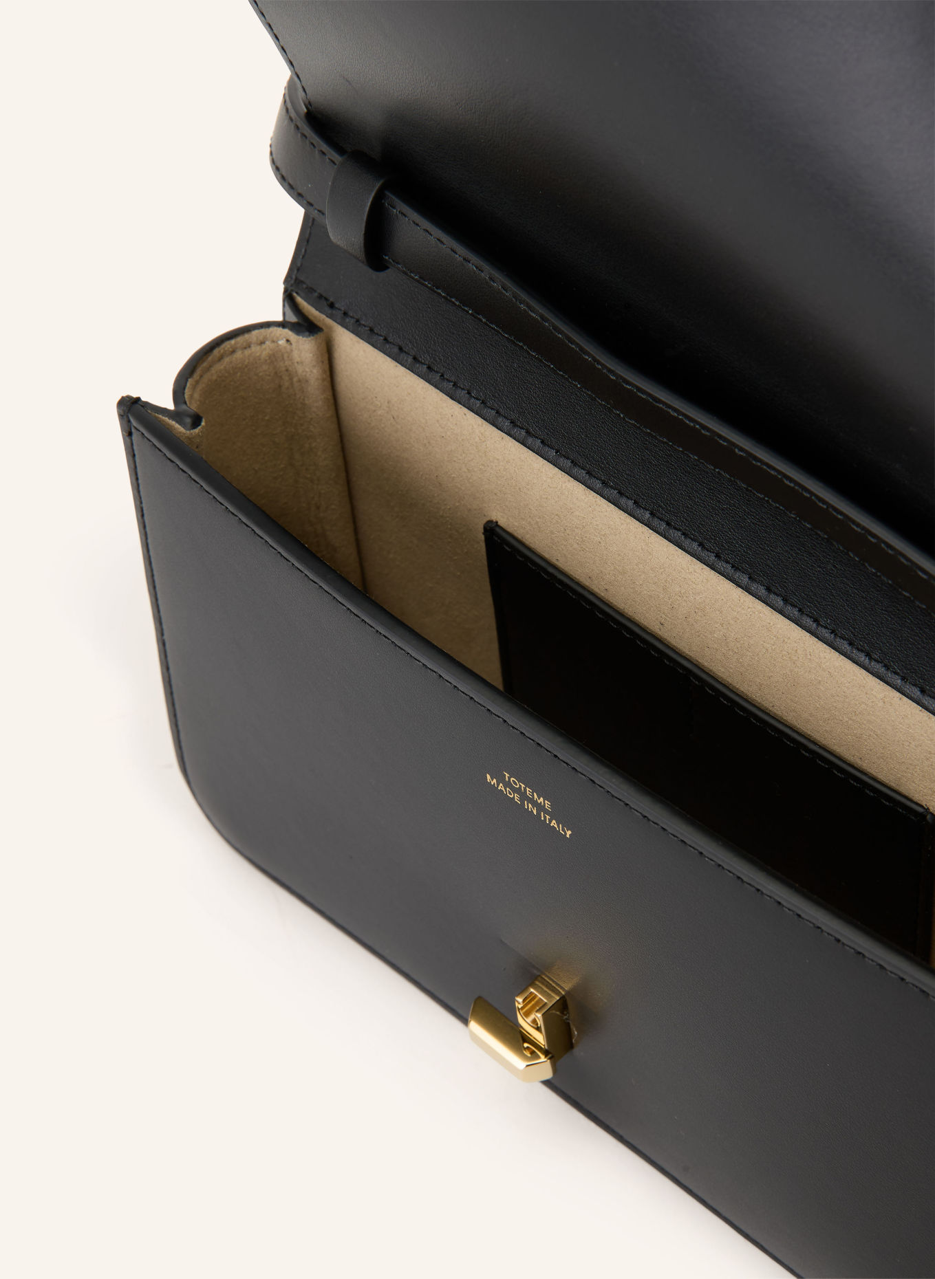 TOTEME Crossbody bag: BLACK