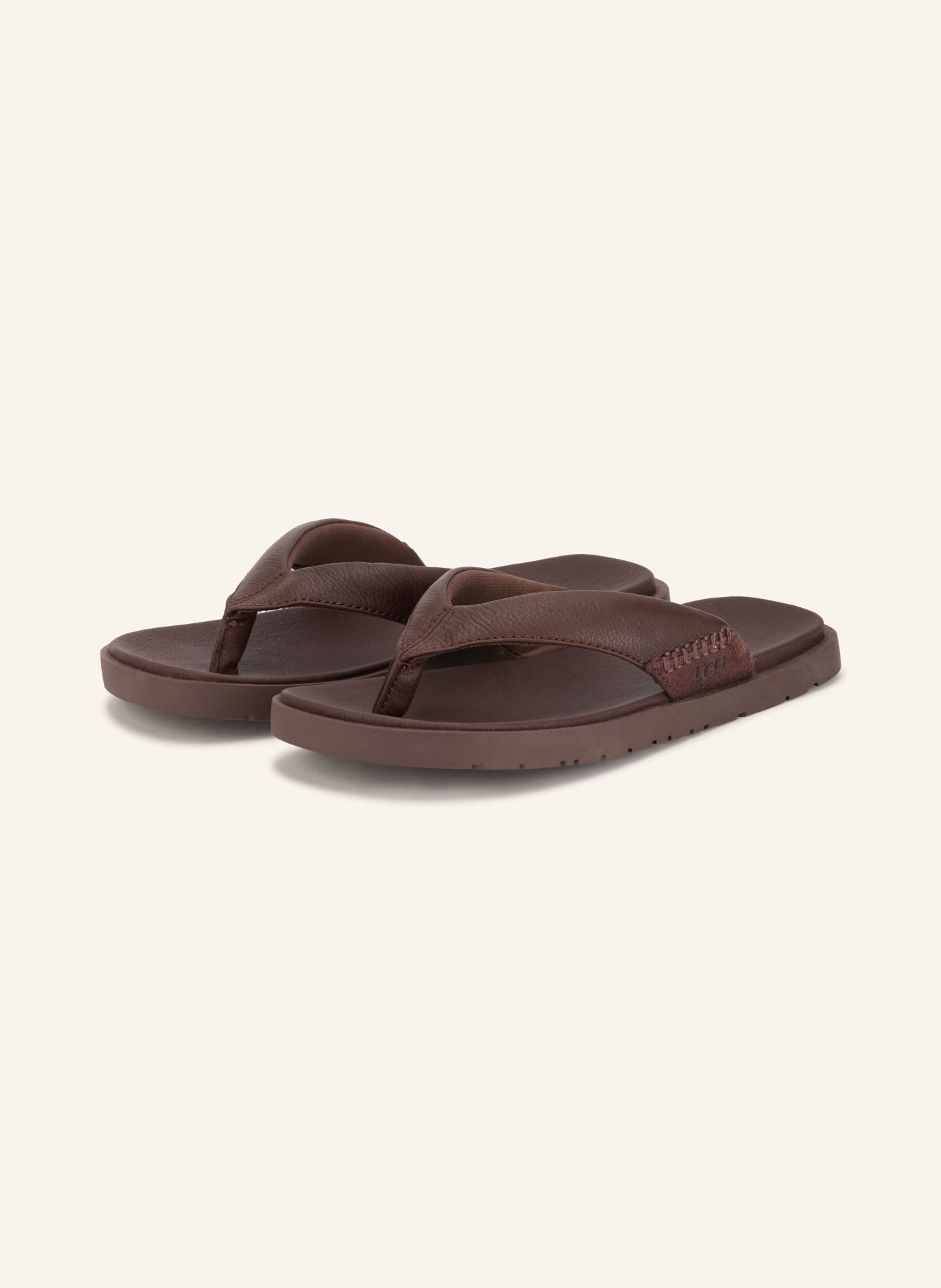 UGG SEASIDE 2 FLIP Thong sandals: DARK BROWN