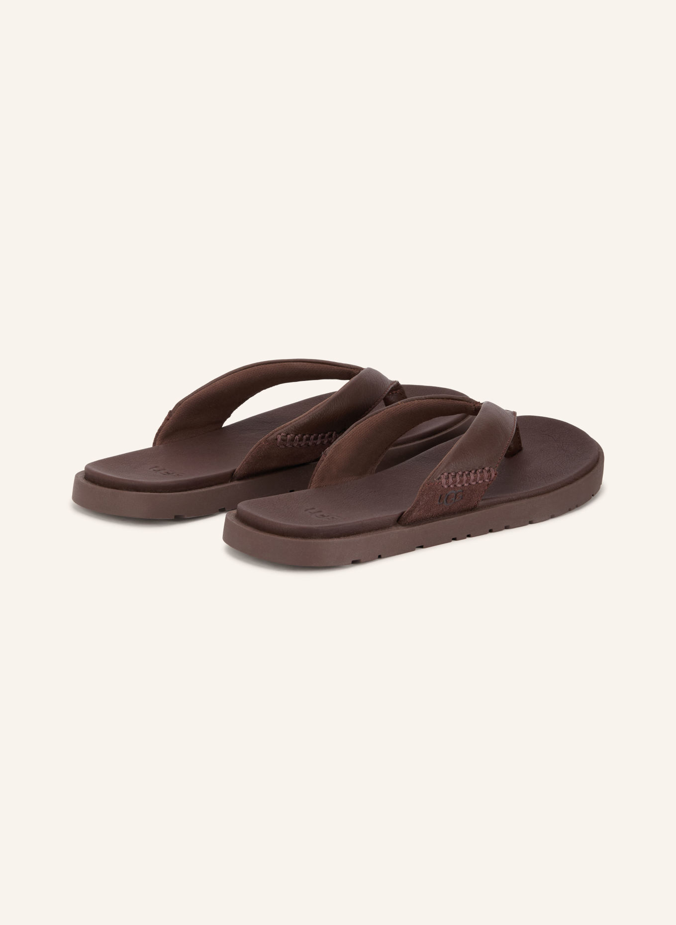 UGG SEASIDE 2 FLIP Thong sandals: DARK BROWN
