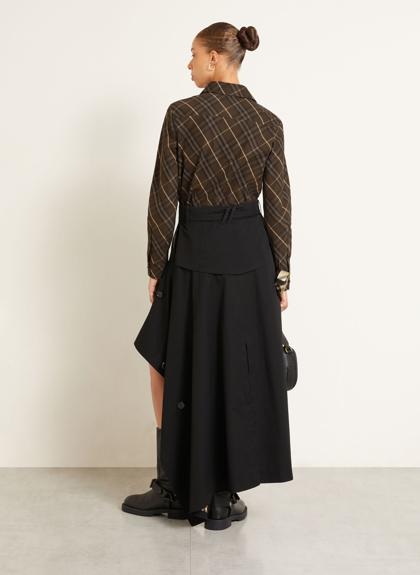 BURBERRY Hemdbluse SIMONE: BRAUN / DUNKELBRAUN / BEIGE