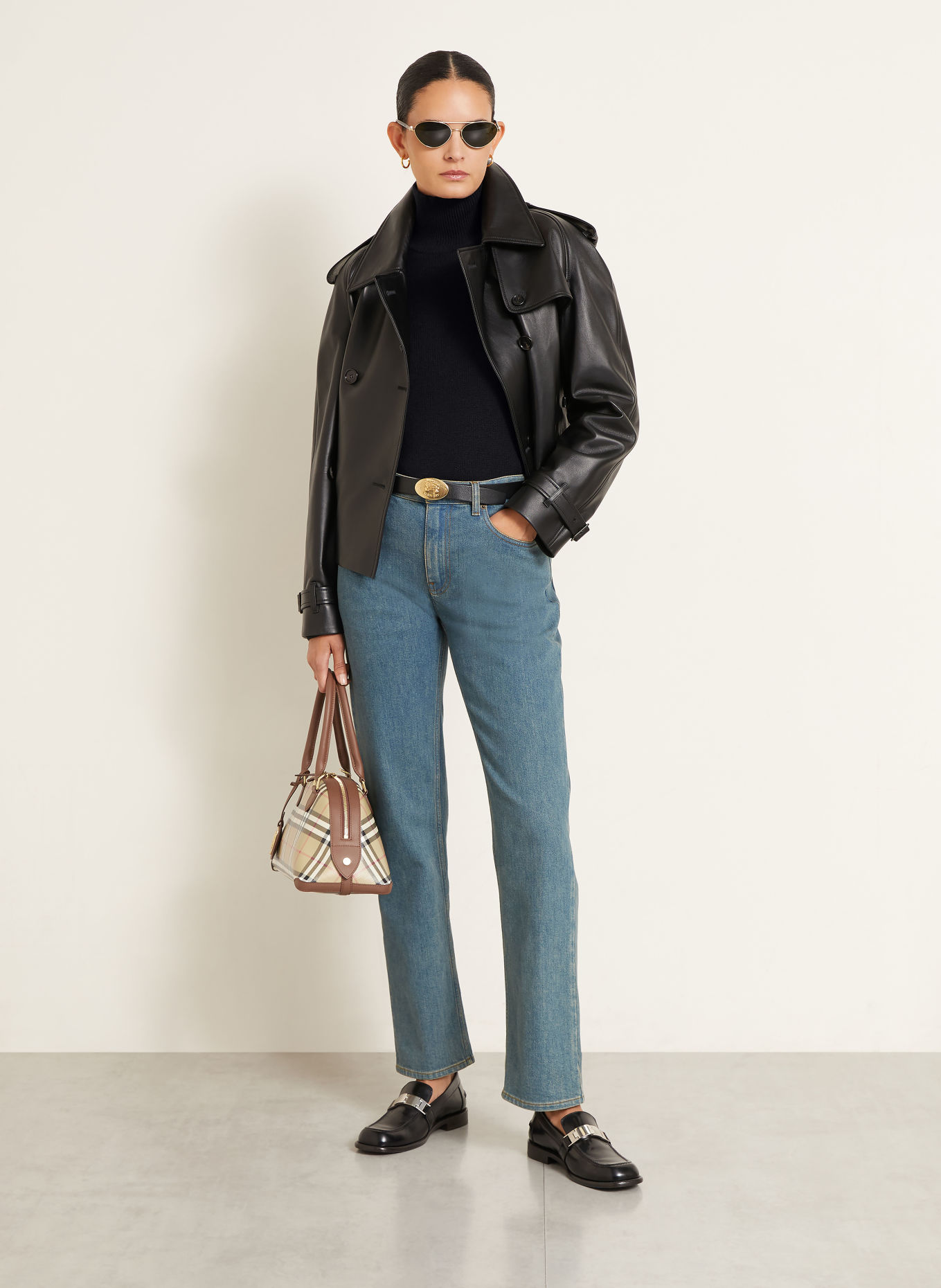 BURBERRY Kashmirtröja CHRISTINA: SVART