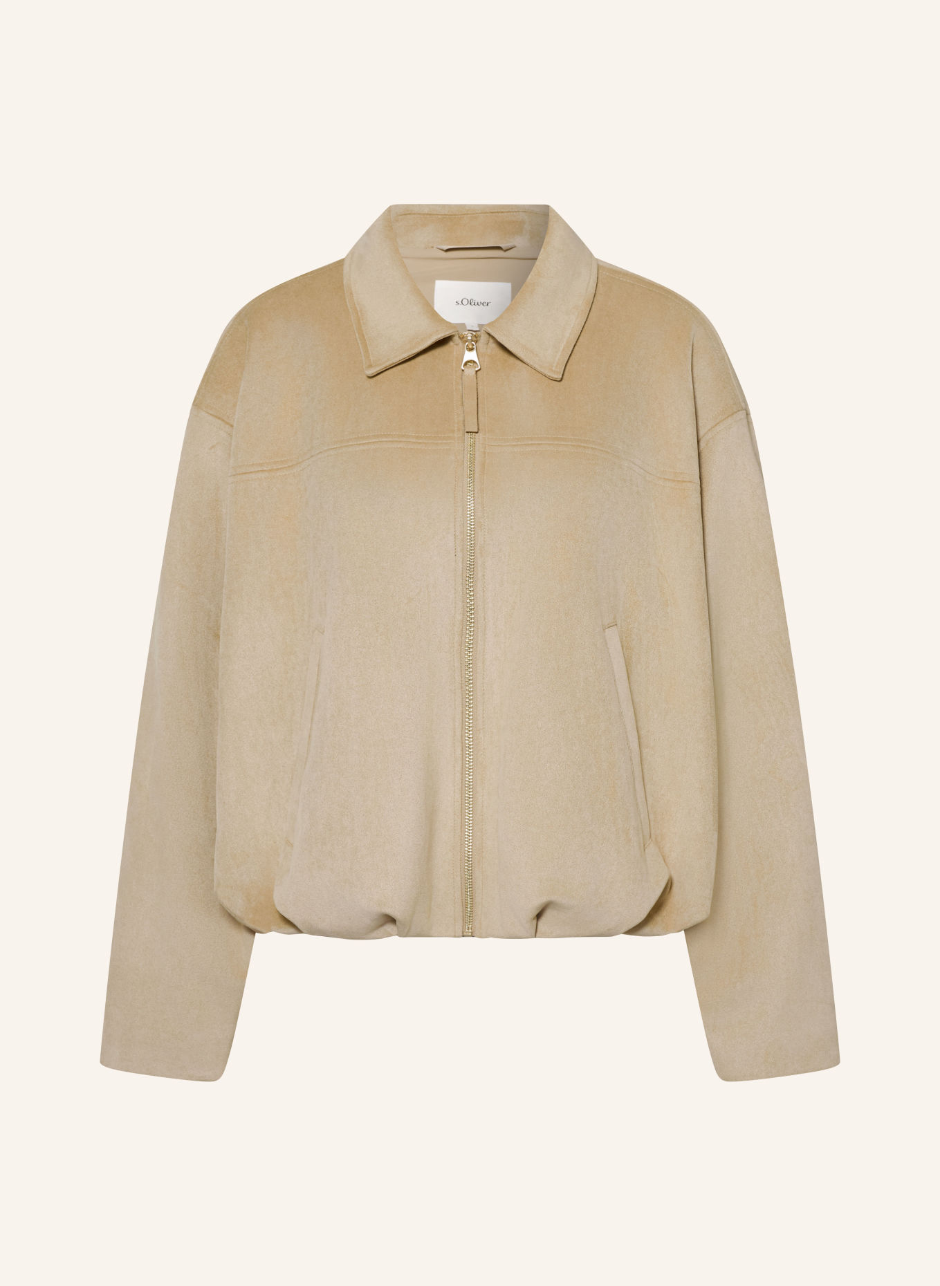 s.Oliver RED Blouson in Lederoptik: CAMEL