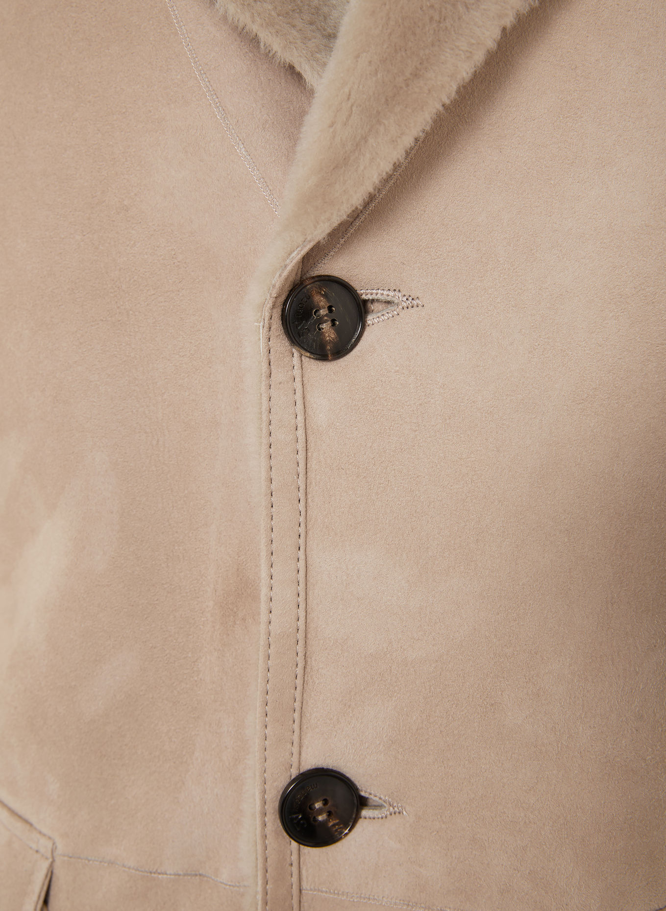 manzoni 24 Leren jas: BEIGE