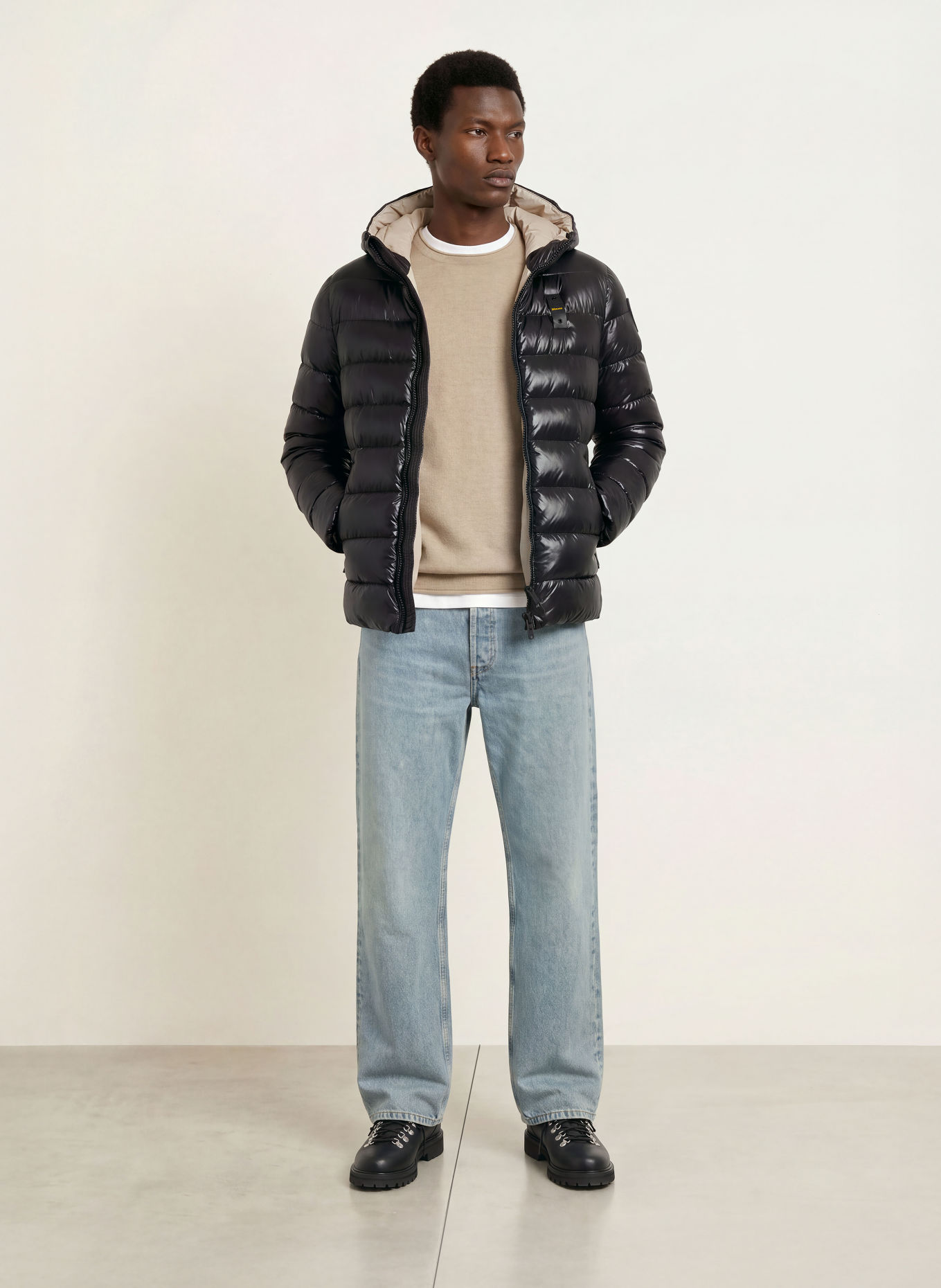 Blauer Steppjacke ADAMS: SCHWARZ