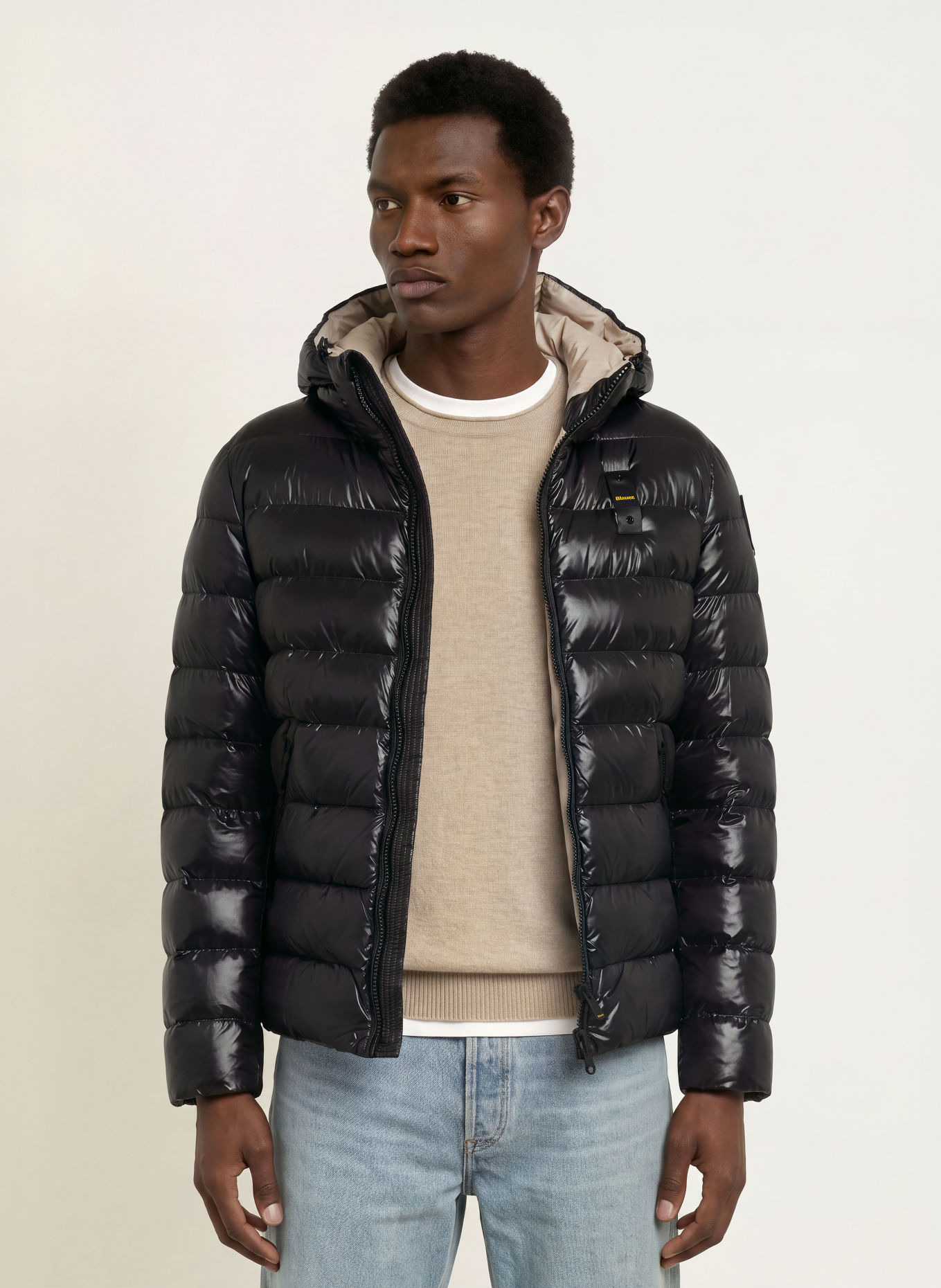 Blauer Steppjacke ADAMS: SCHWARZ