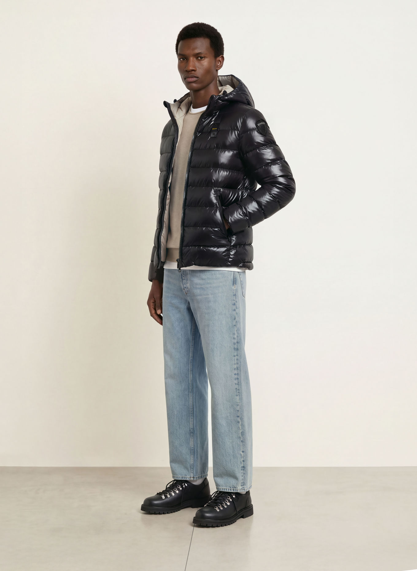Blauer Steppjacke ADAMS: SCHWARZ