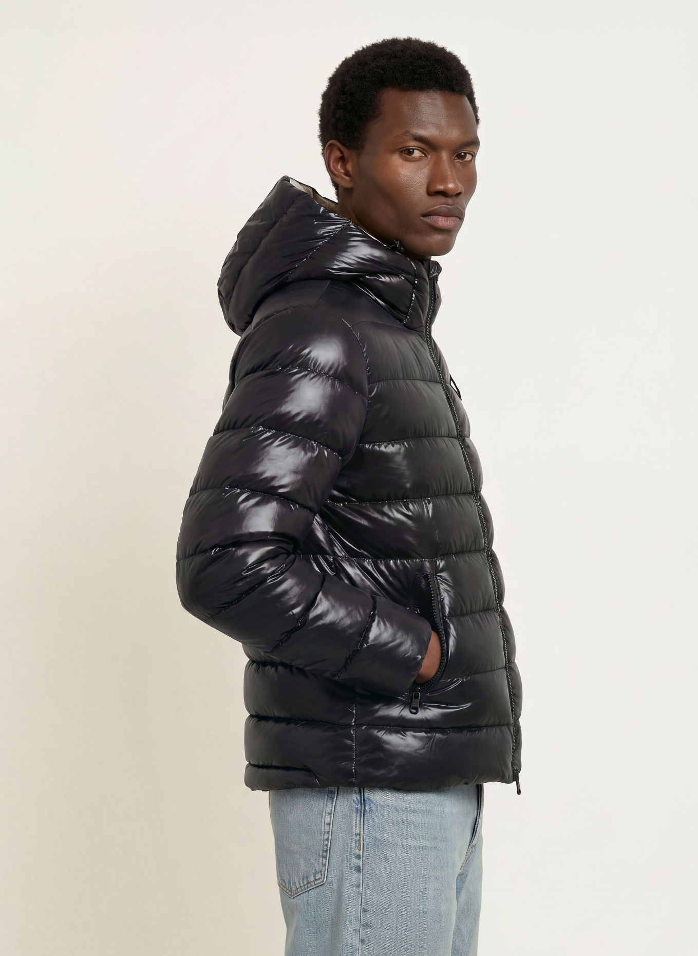 Blauer Steppjacke ADAMS: SCHWARZ